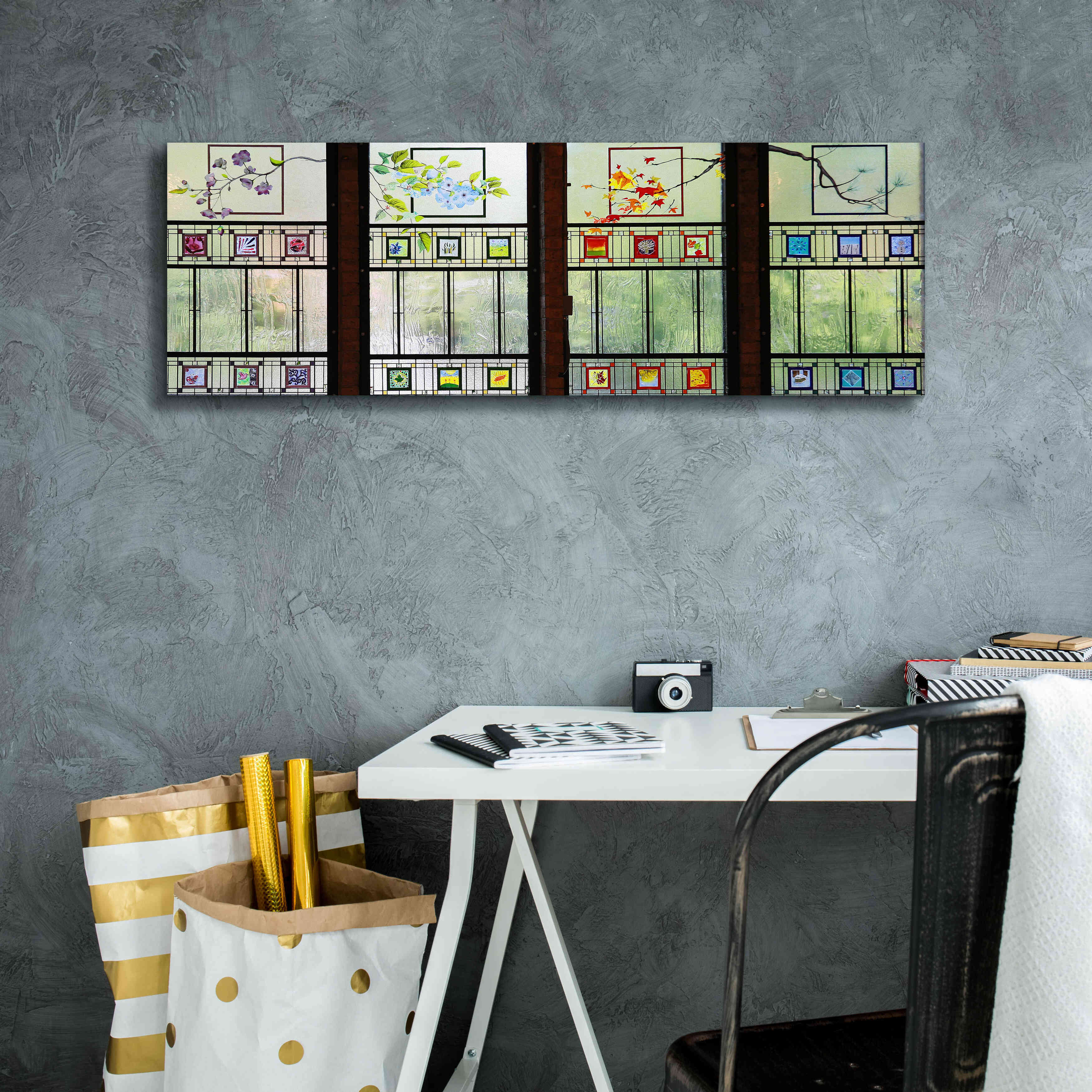 'Seasons' by Rita Shimelfarb, Giclee Canvas Wall Art,36x12