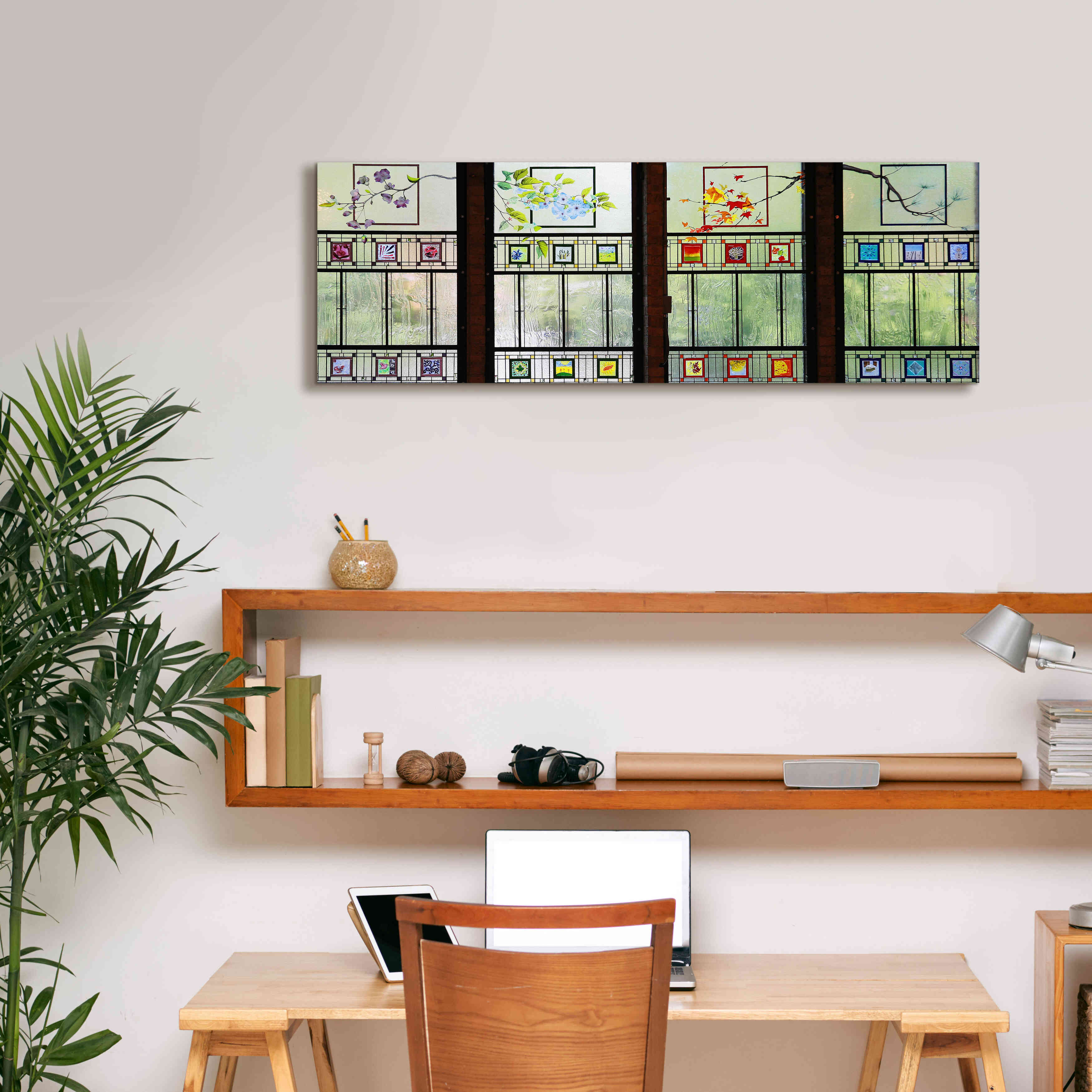 'Seasons' by Rita Shimelfarb, Giclee Canvas Wall Art,36x12