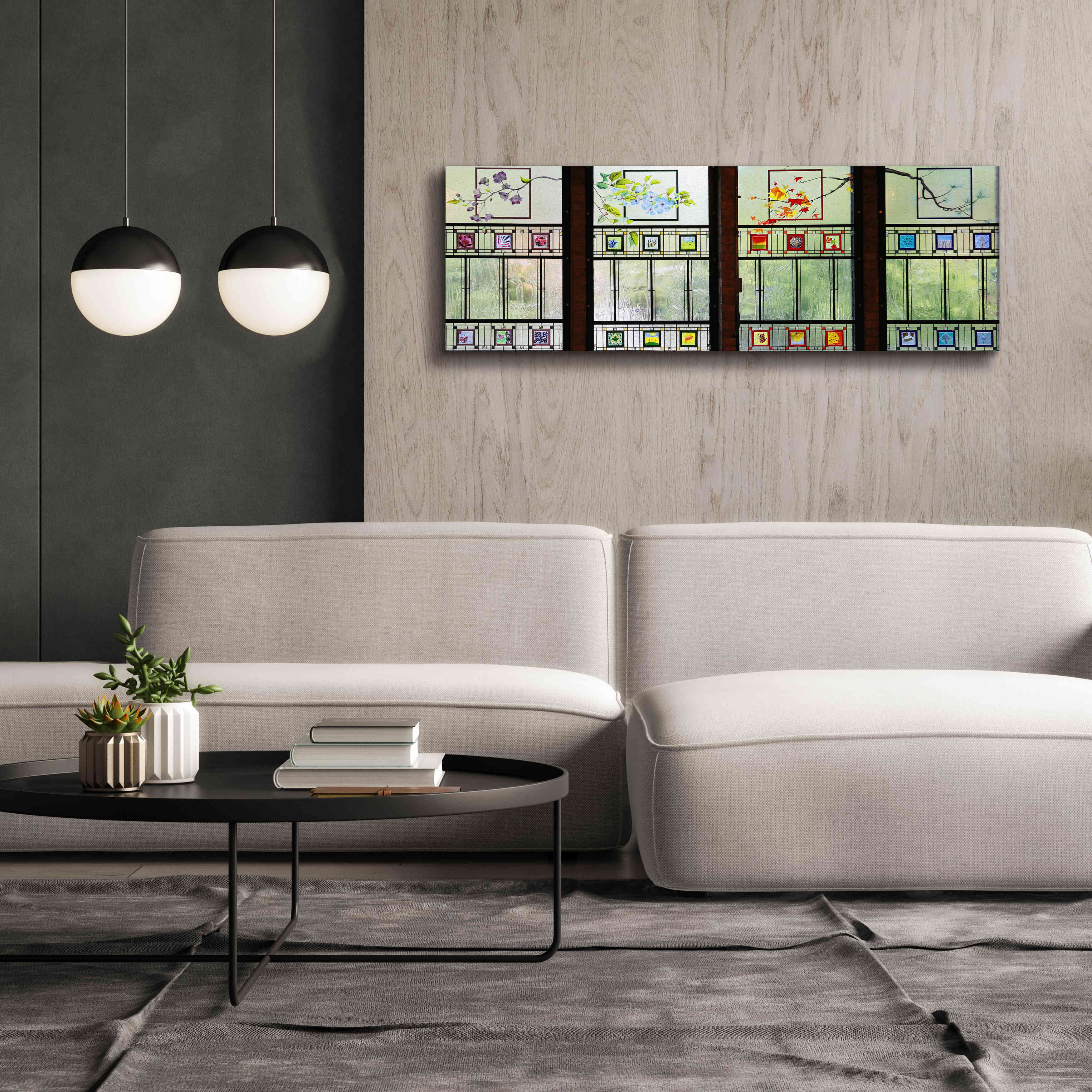 'Seasons' by Rita Shimelfarb, Giclee Canvas Wall Art,60x20