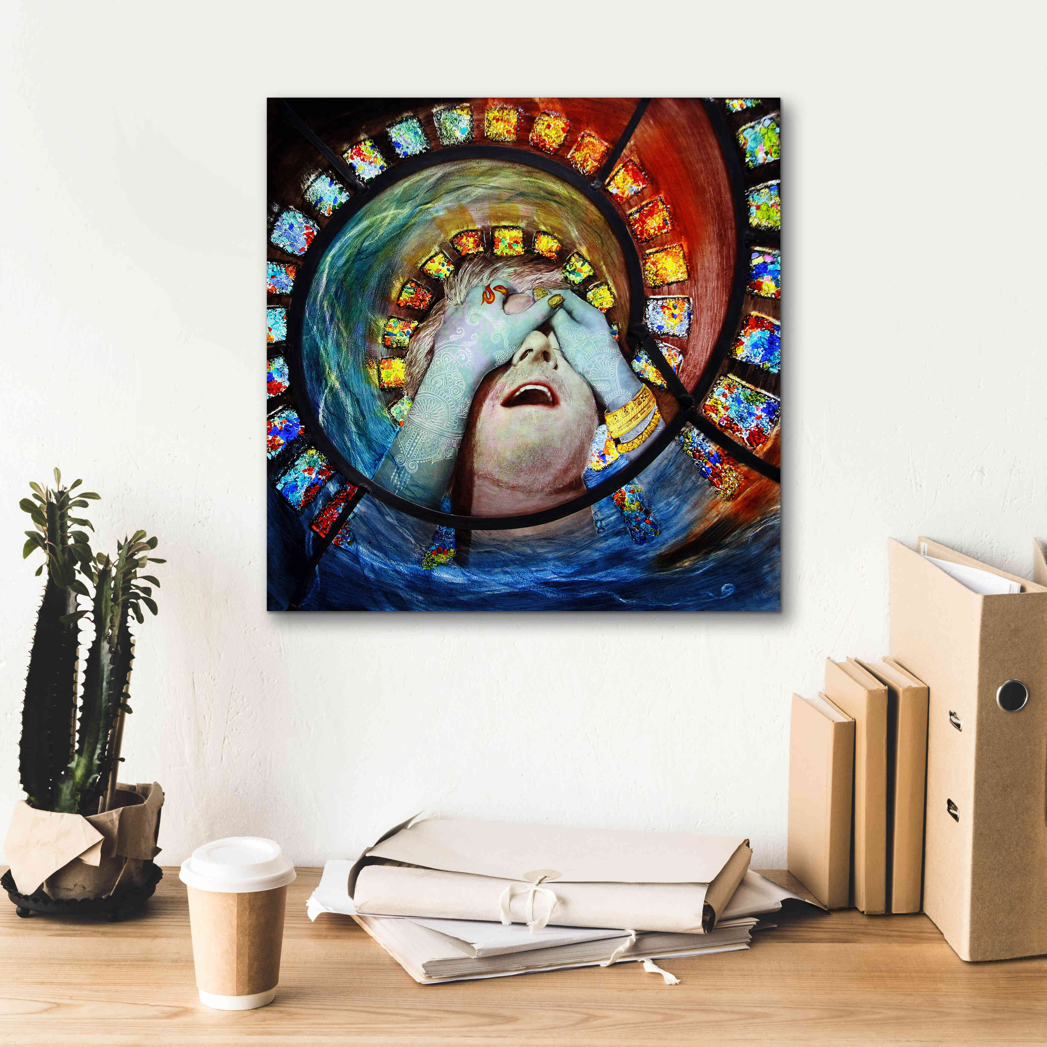 'Samsara' by Rita Shimelfarb, Giclee Canvas Wall Art,18x18