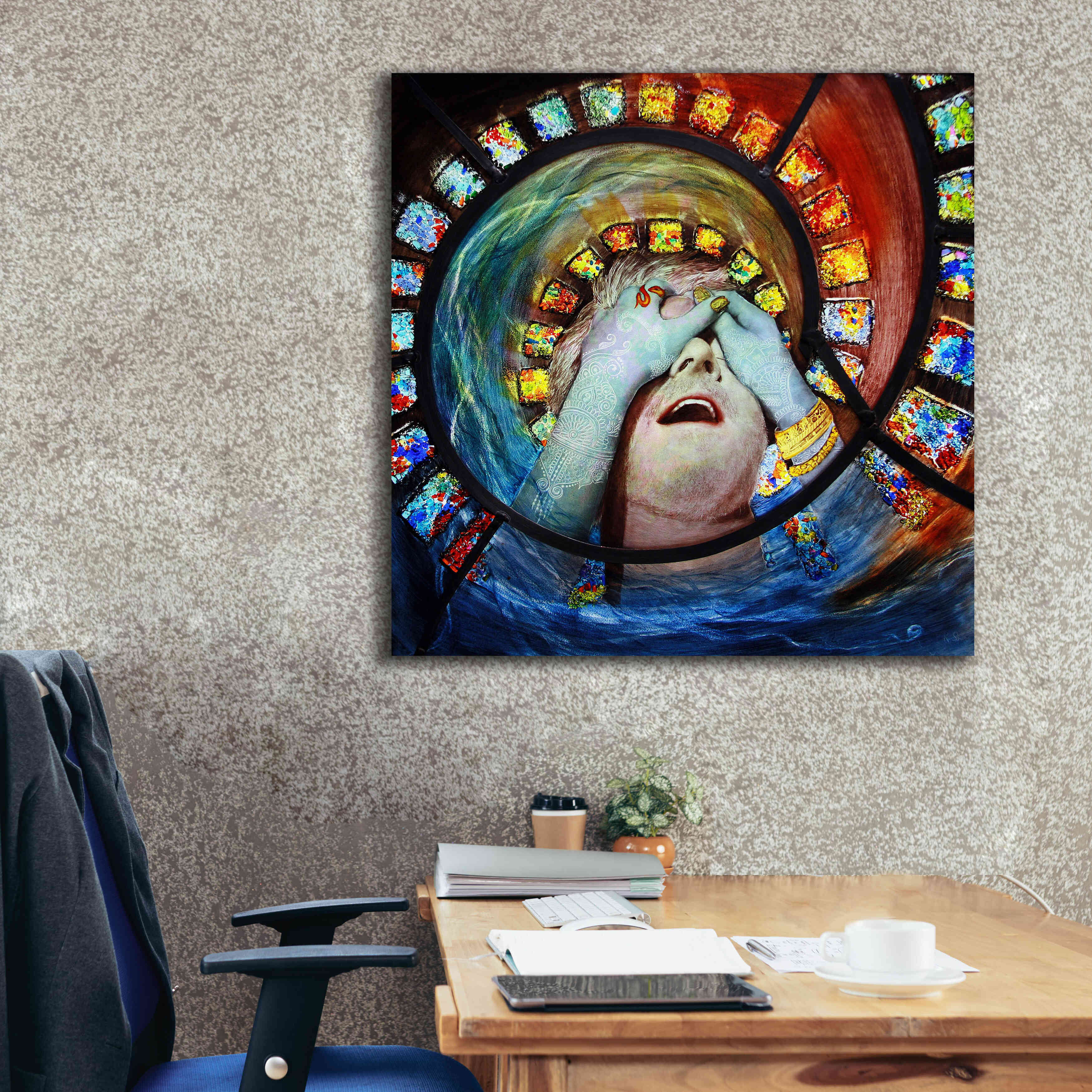 'Samsara' by Rita Shimelfarb, Giclee Canvas Wall Art,37x37