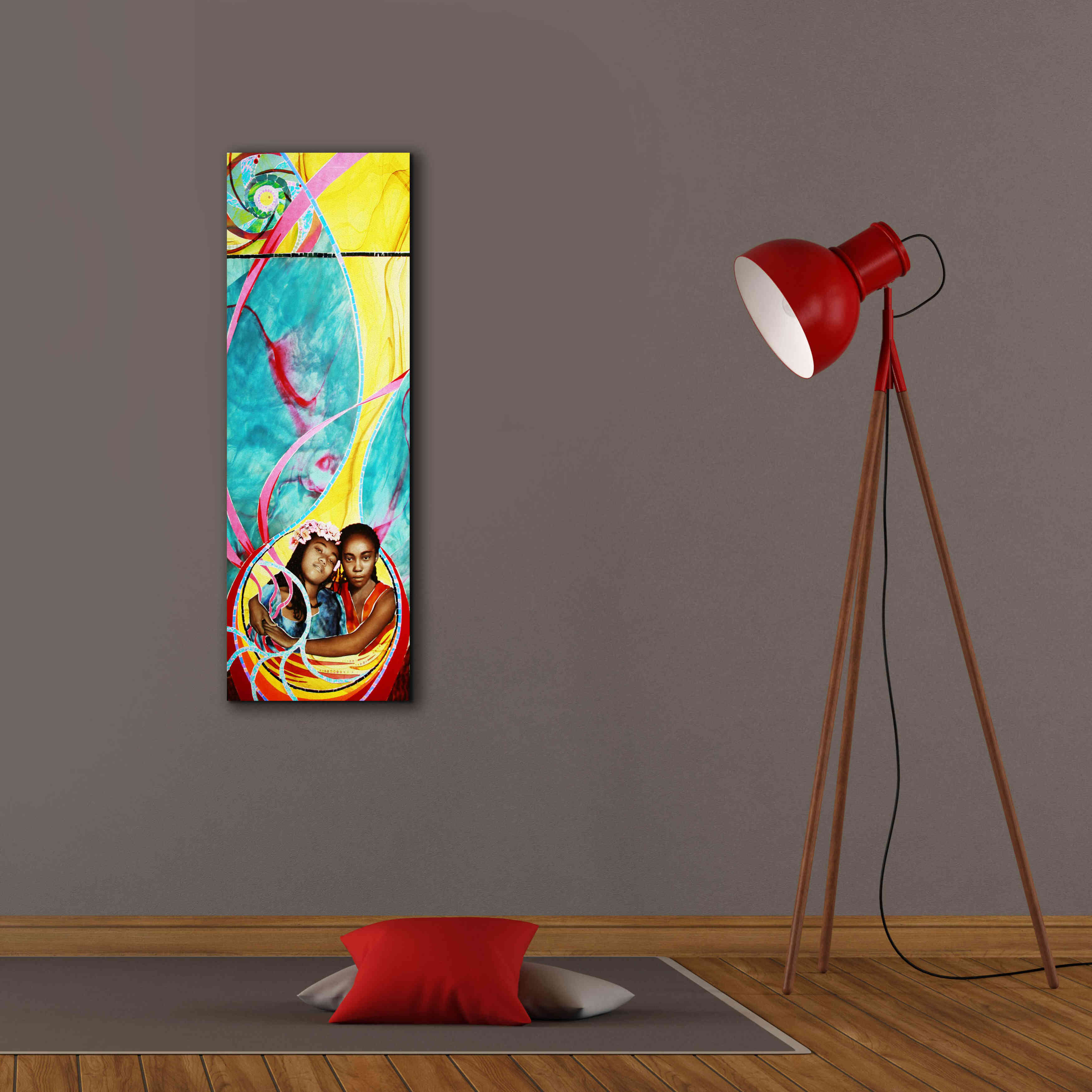 'Love And Faith' by Rita Shimelfarb, Giclee Canvas Wall Art,12x36