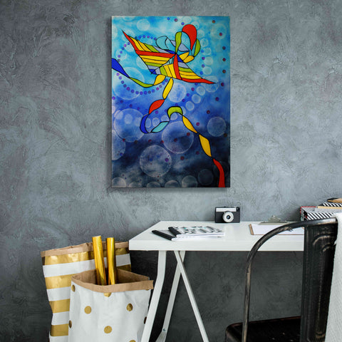 Image of 'Kite Transmitted' by Rita Shimelfarb, Giclee Canvas Wall Art,18x26