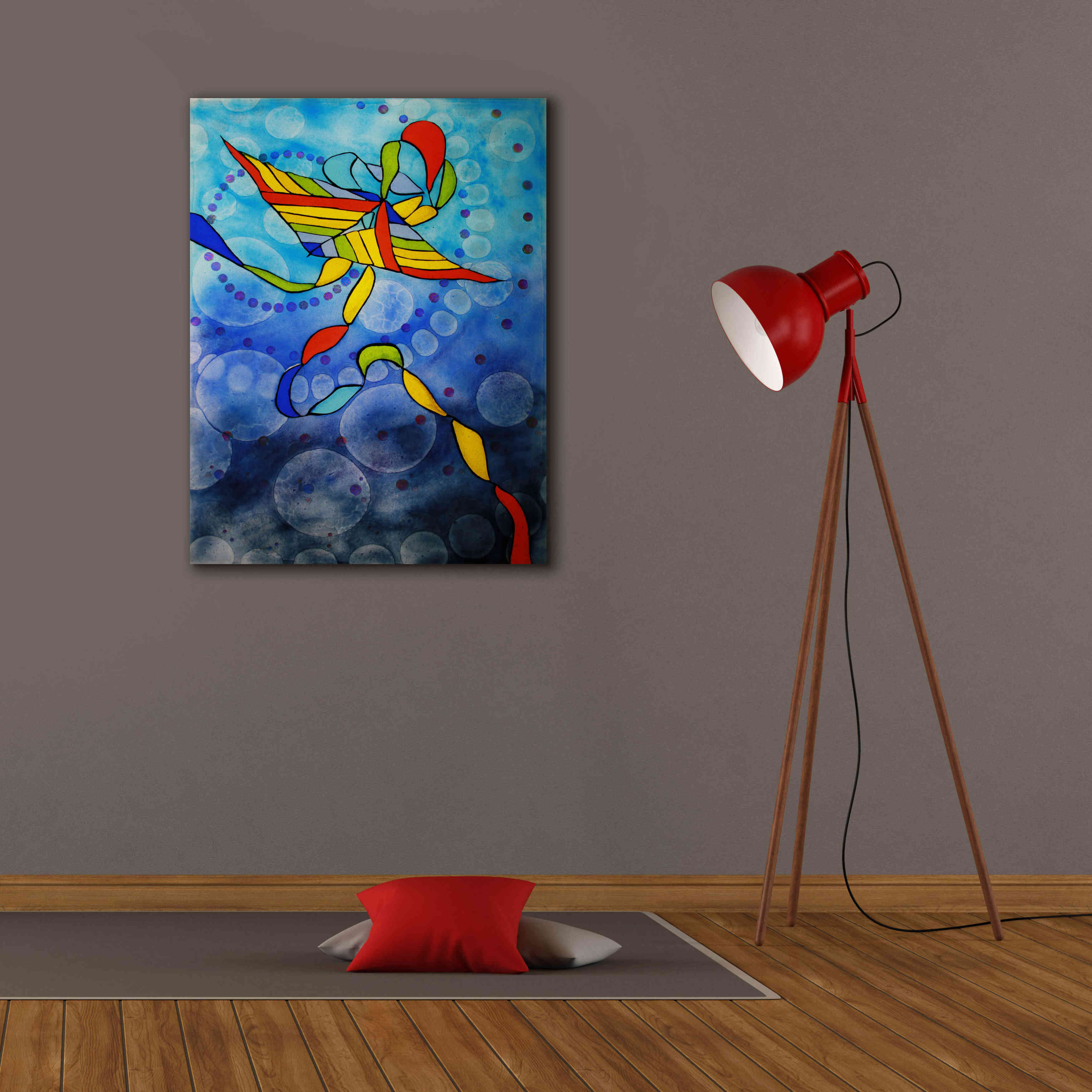 'Kite Transmitted' by Rita Shimelfarb, Giclee Canvas Wall Art,26x34