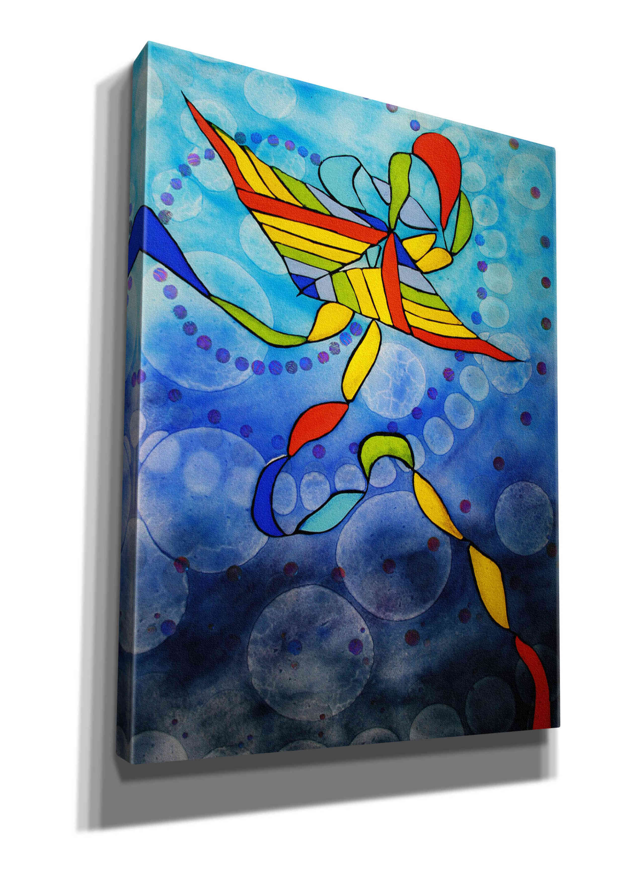 'Kite Transmitted' by Rita Shimelfarb, Giclee Canvas Wall Art