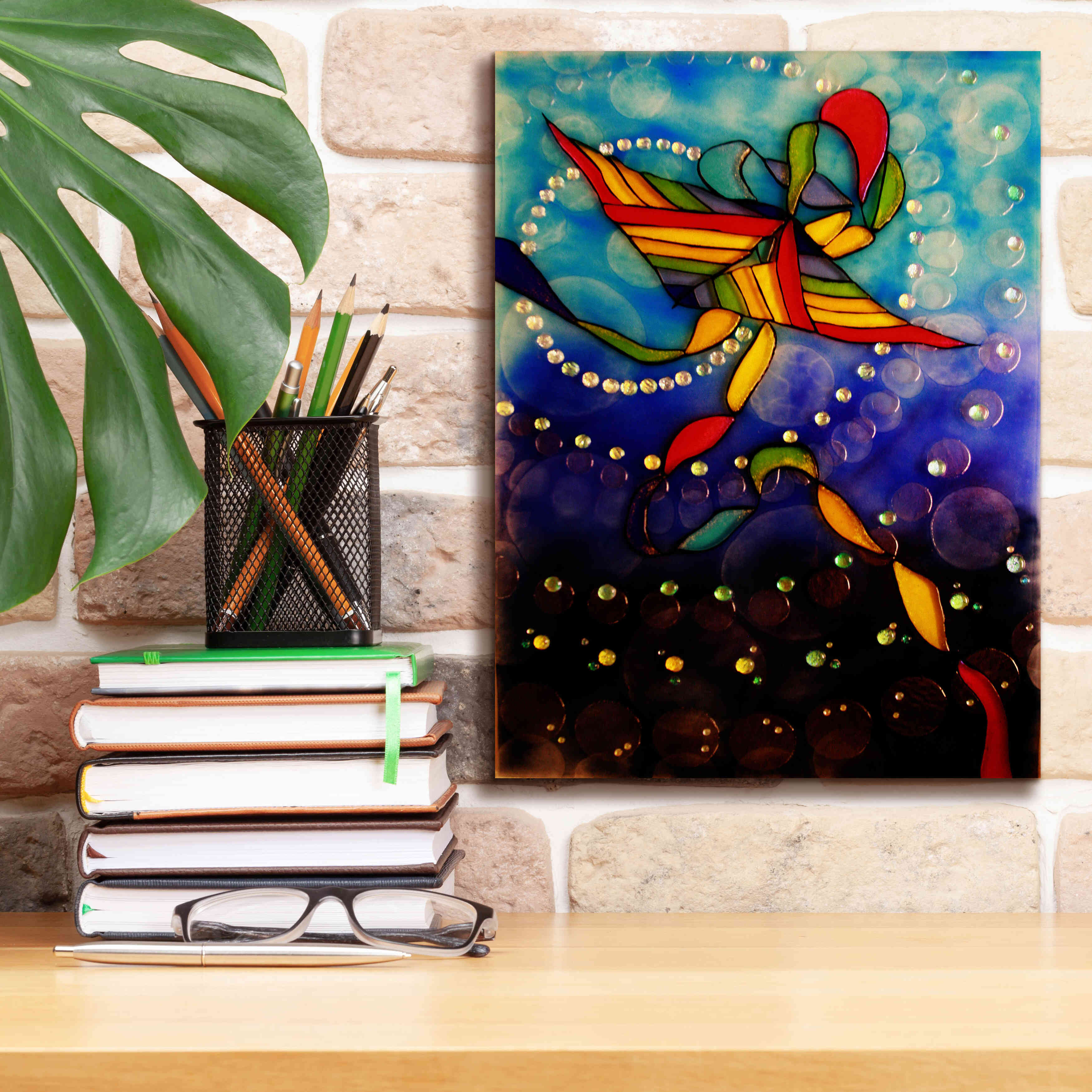 'Kite Reflected' by Rita Shimelfarb, Giclee Canvas Wall Art,12x16