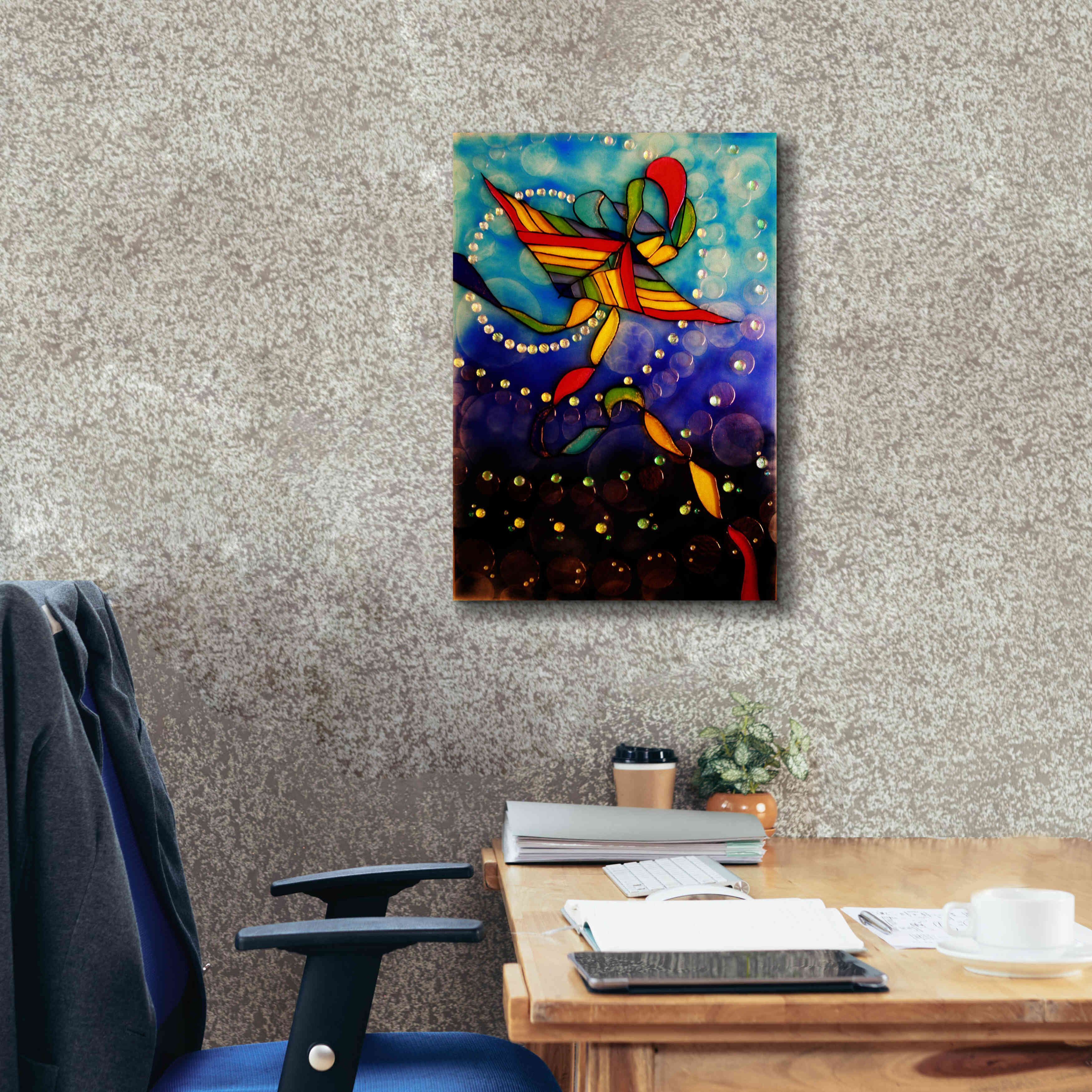 'Kite Reflected' by Rita Shimelfarb, Giclee Canvas Wall Art,18x26