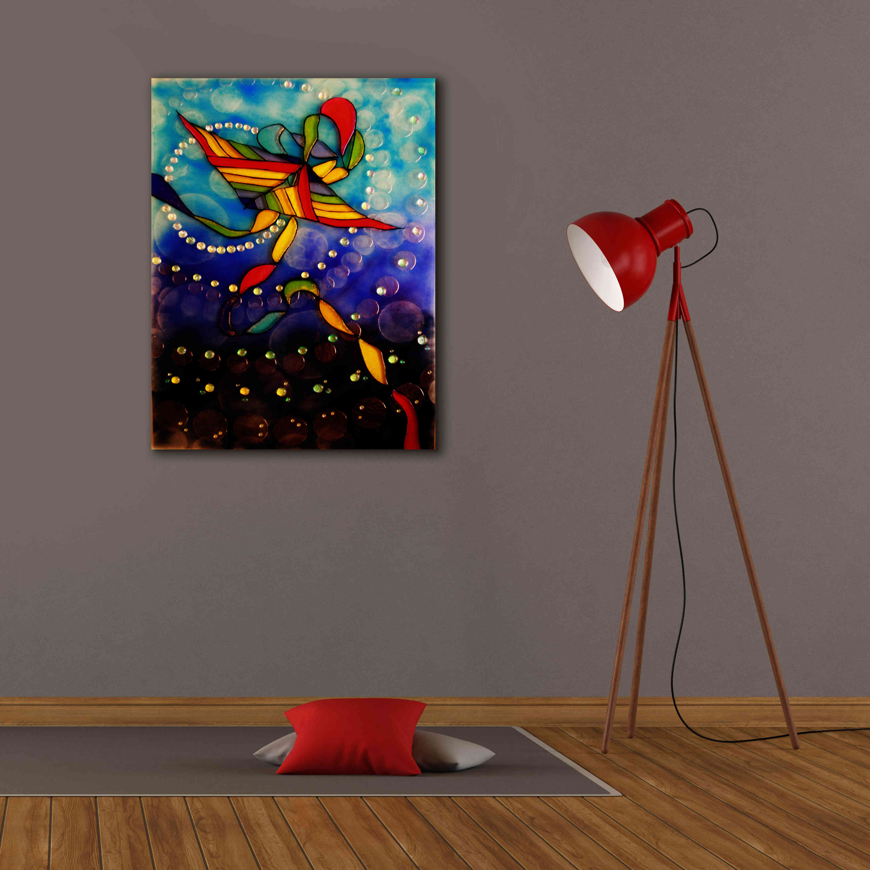 'Kite Reflected' by Rita Shimelfarb, Giclee Canvas Wall Art,26x34