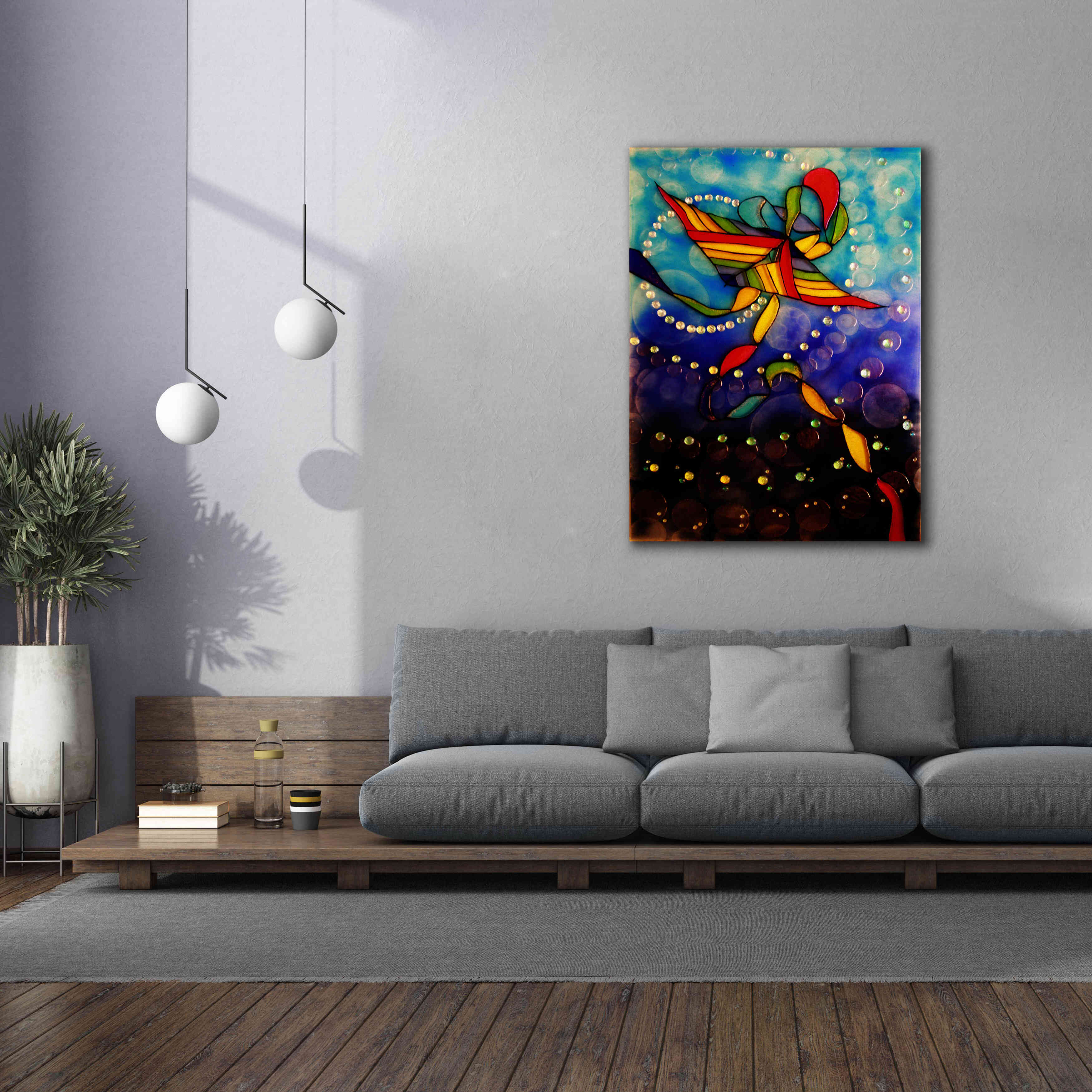 'Kite Reflected' by Rita Shimelfarb, Giclee Canvas Wall Art,40x54