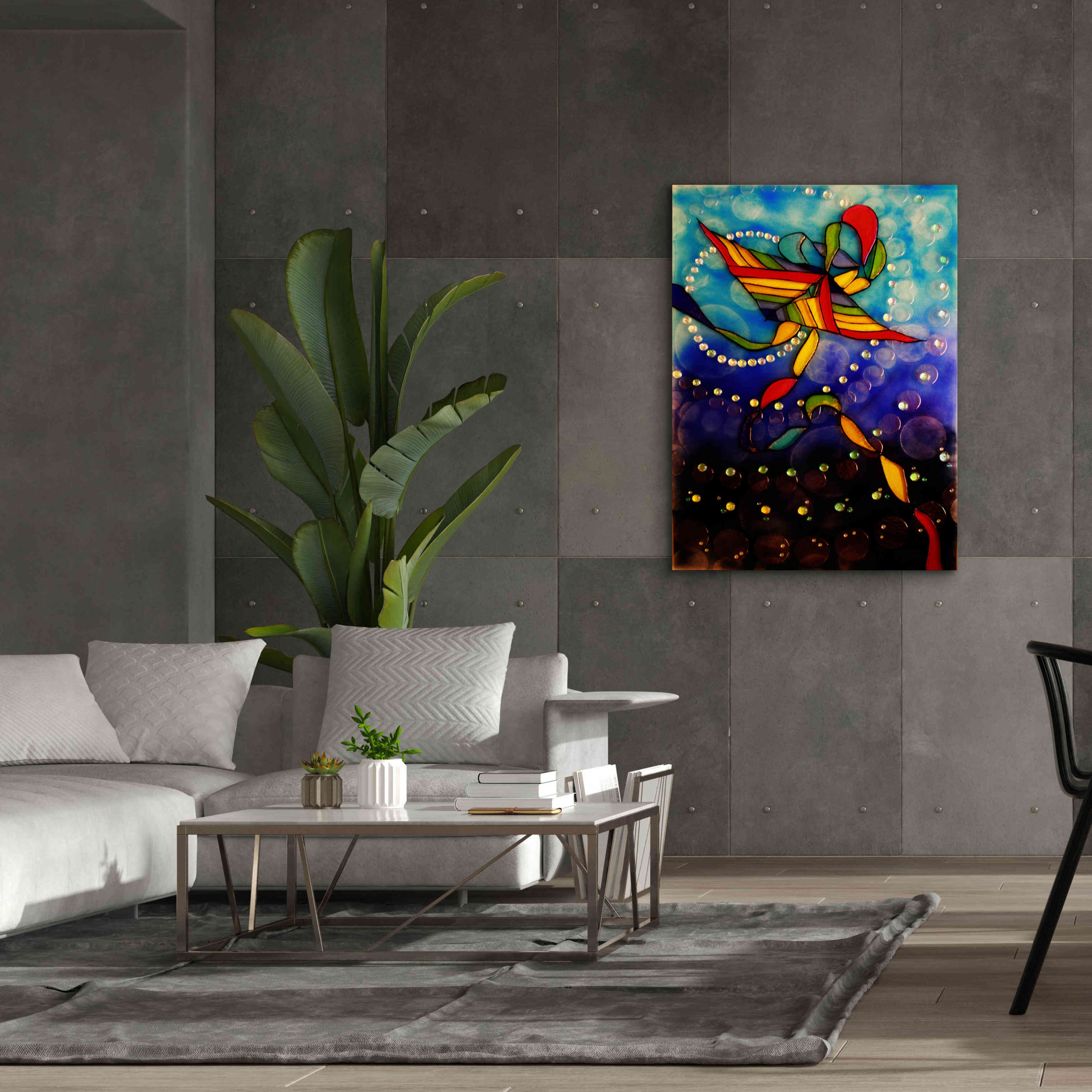 'Kite Reflected' by Rita Shimelfarb, Giclee Canvas Wall Art,40x54