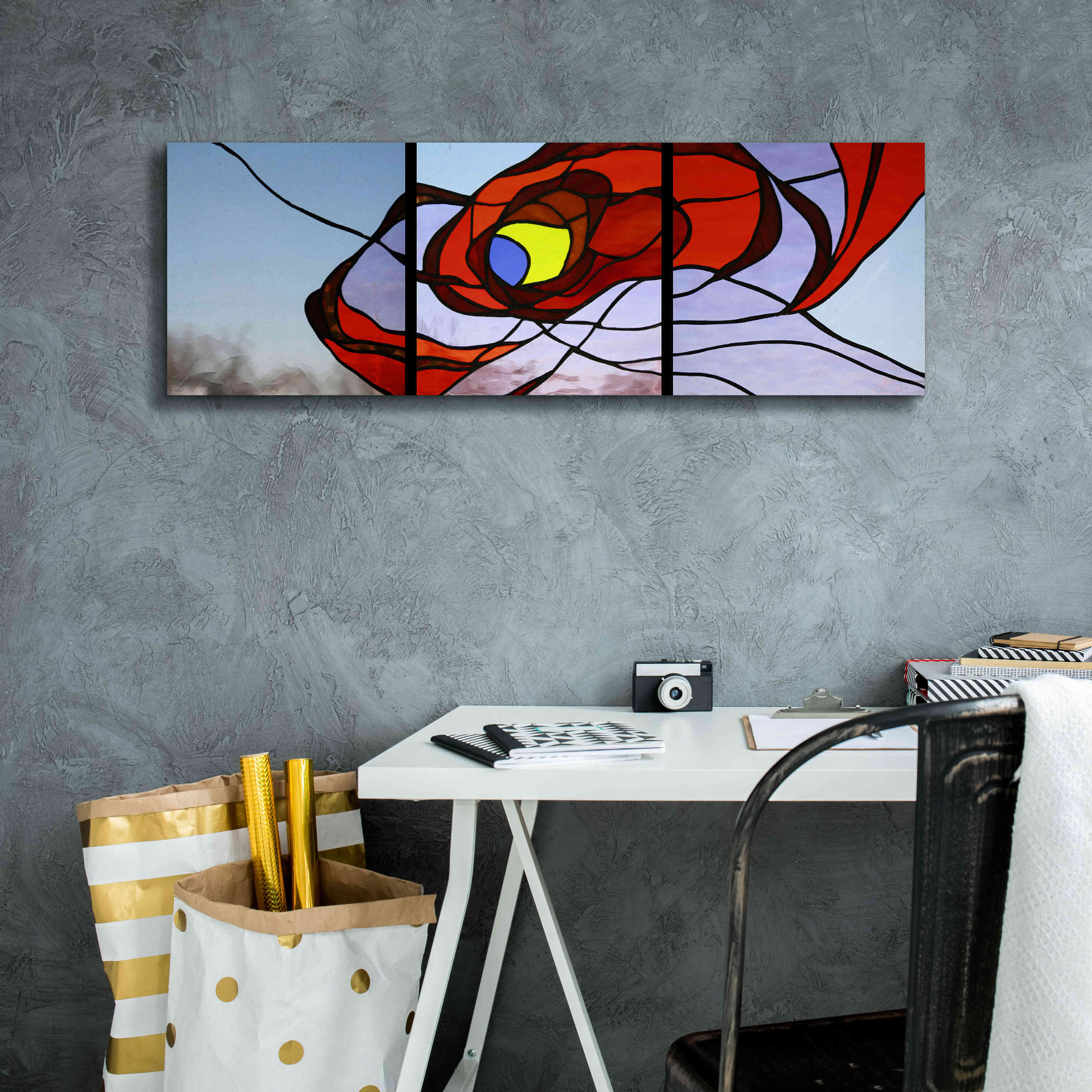 'Entanglement I' by Rita Shimelfarb, Giclee Canvas Wall Art,36x12