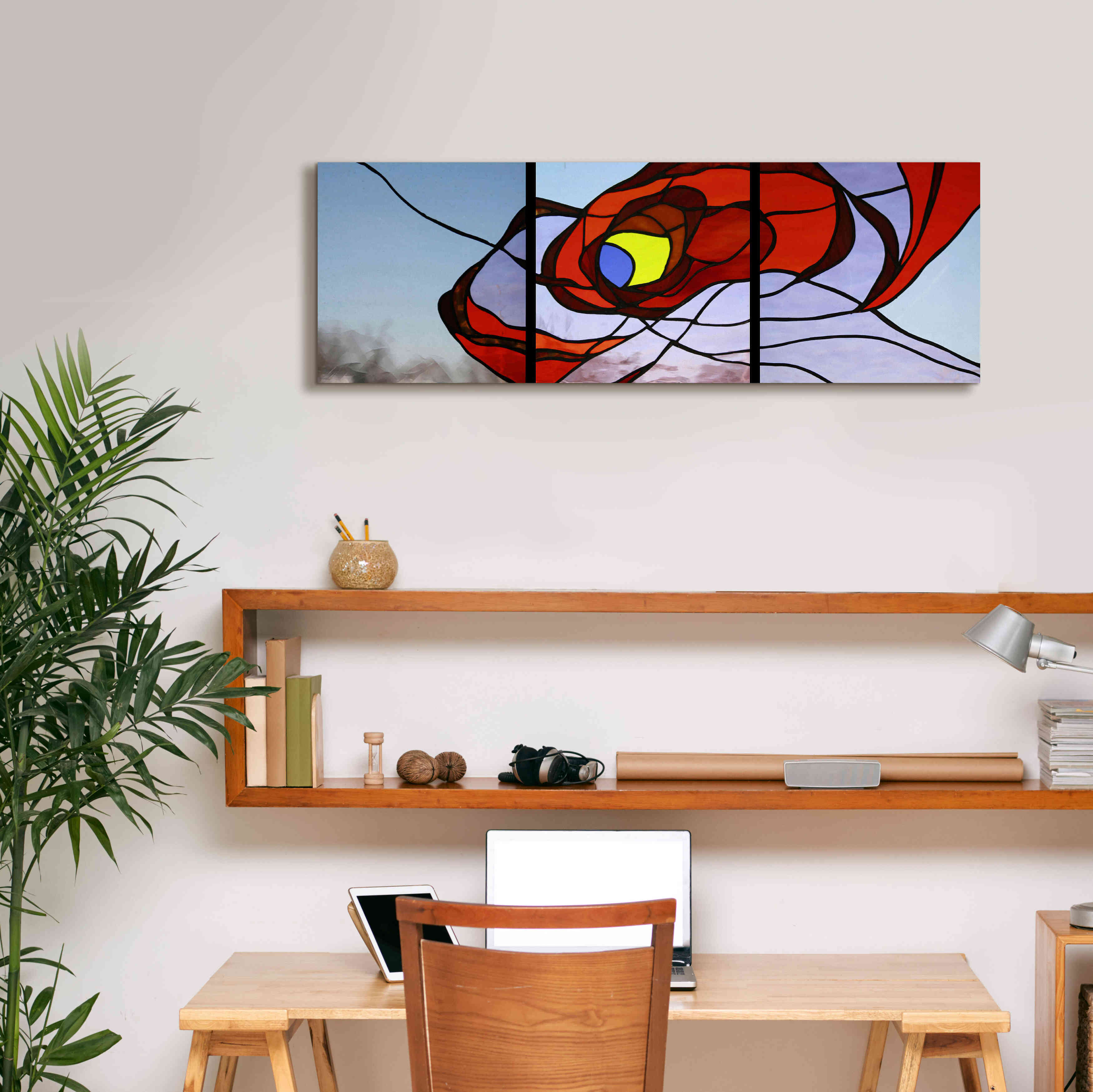 'Entanglement I' by Rita Shimelfarb, Giclee Canvas Wall Art,36x12