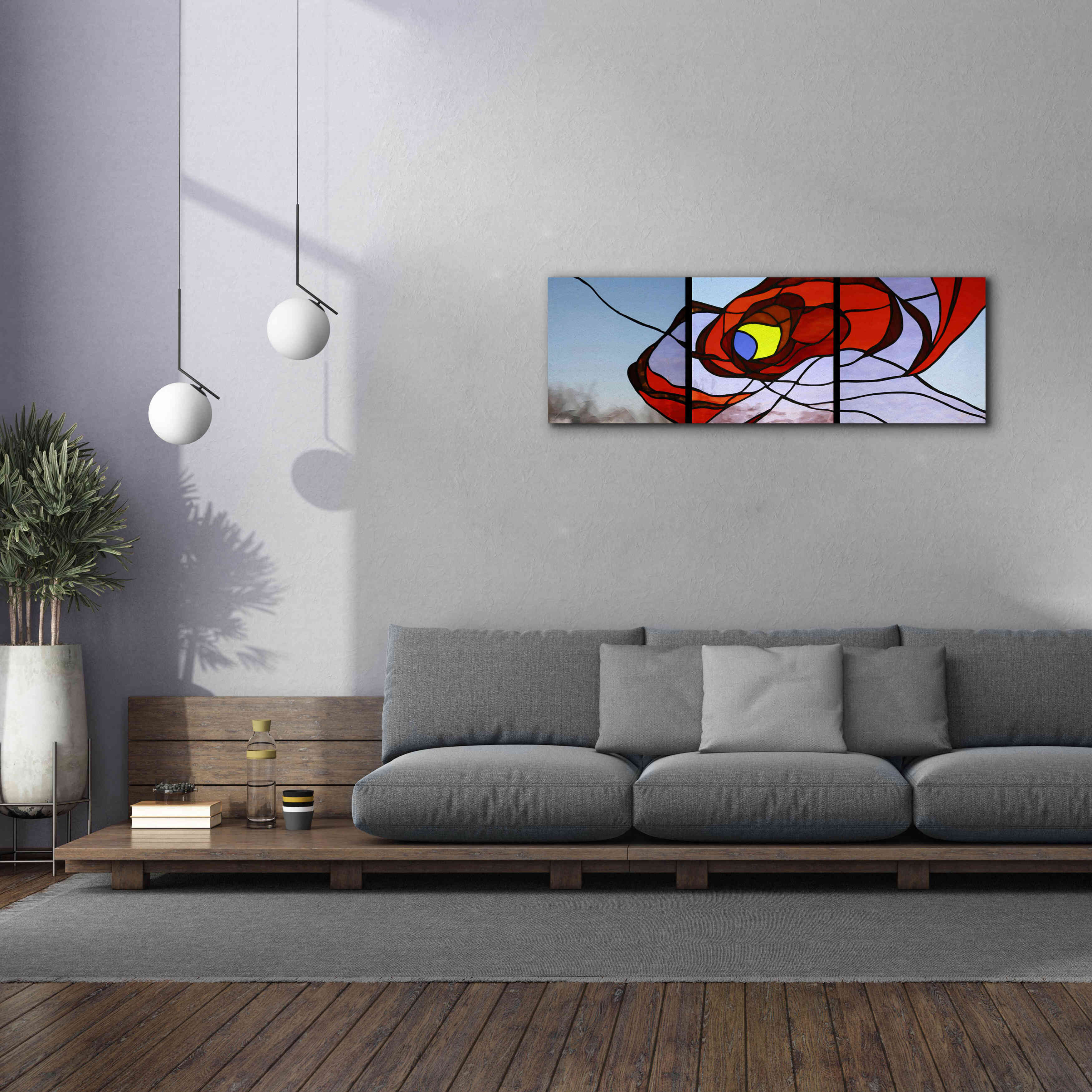 'Entanglement I' by Rita Shimelfarb, Giclee Canvas Wall Art,60x20