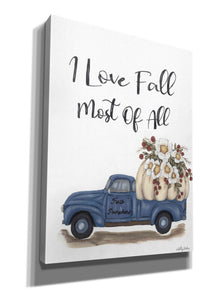 'I Love Fall Most of All' by Ashley Justice, Giclee Canvas Wall Art