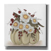 'Floral Pumpkin' by Ashley Justice, Giclee Canvas Wall Art