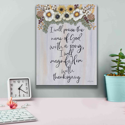 Image of 'I Will Praise the Name of God' by Ashley Justice, Giclee Canvas Wall Art,12x16