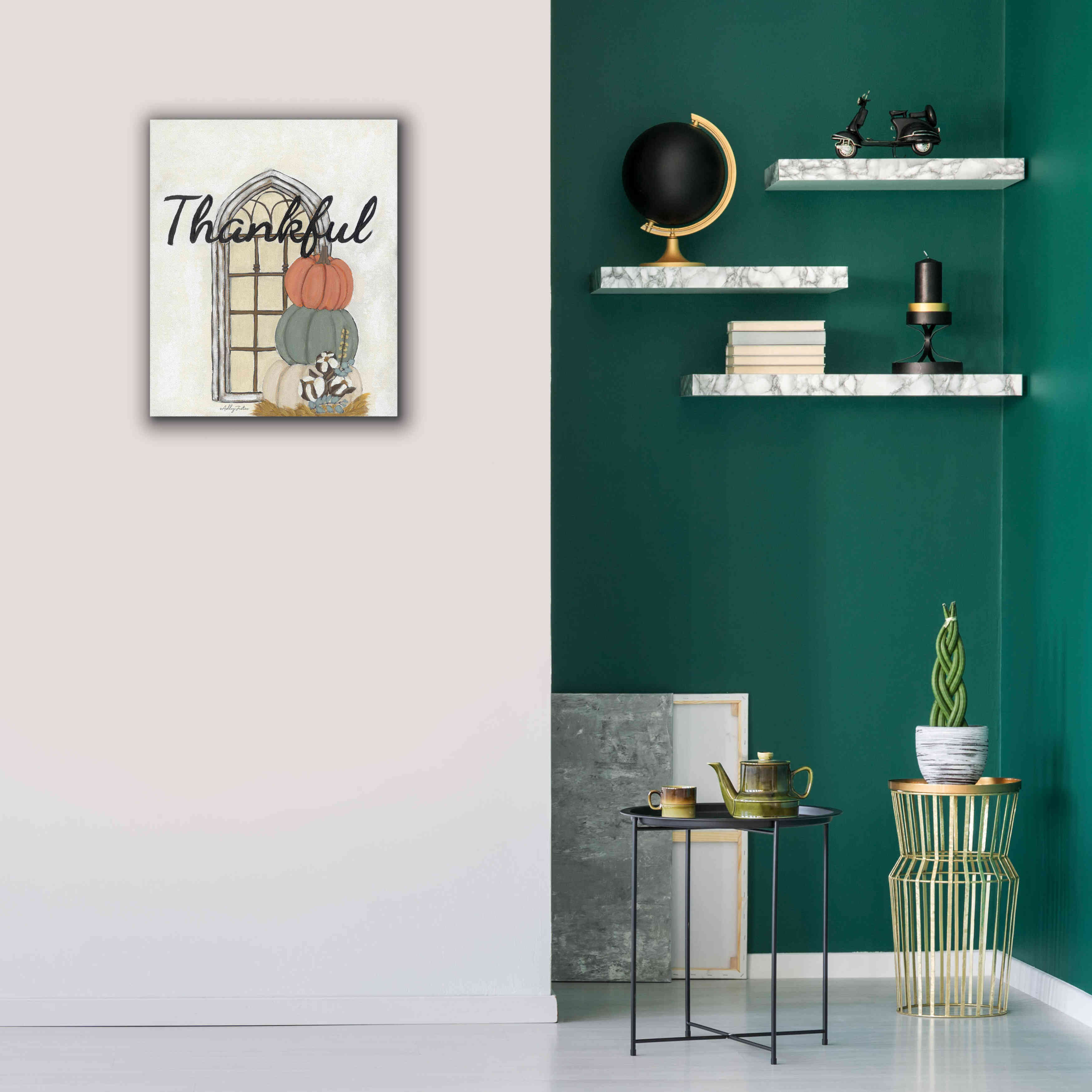 'Fall Thankful' by Ashley Justice, Giclee Canvas Wall Art,20x24