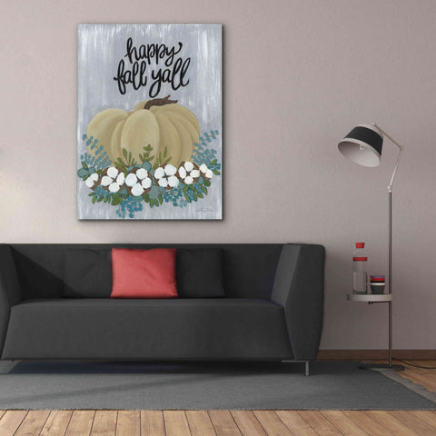 Image of 'Happy Fall Y'All' by Ashley Justice, Giclee Canvas Wall Art,40x54