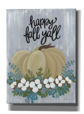 'Happy Fall Y'All' by Ashley Justice, Giclee Canvas Wall Art