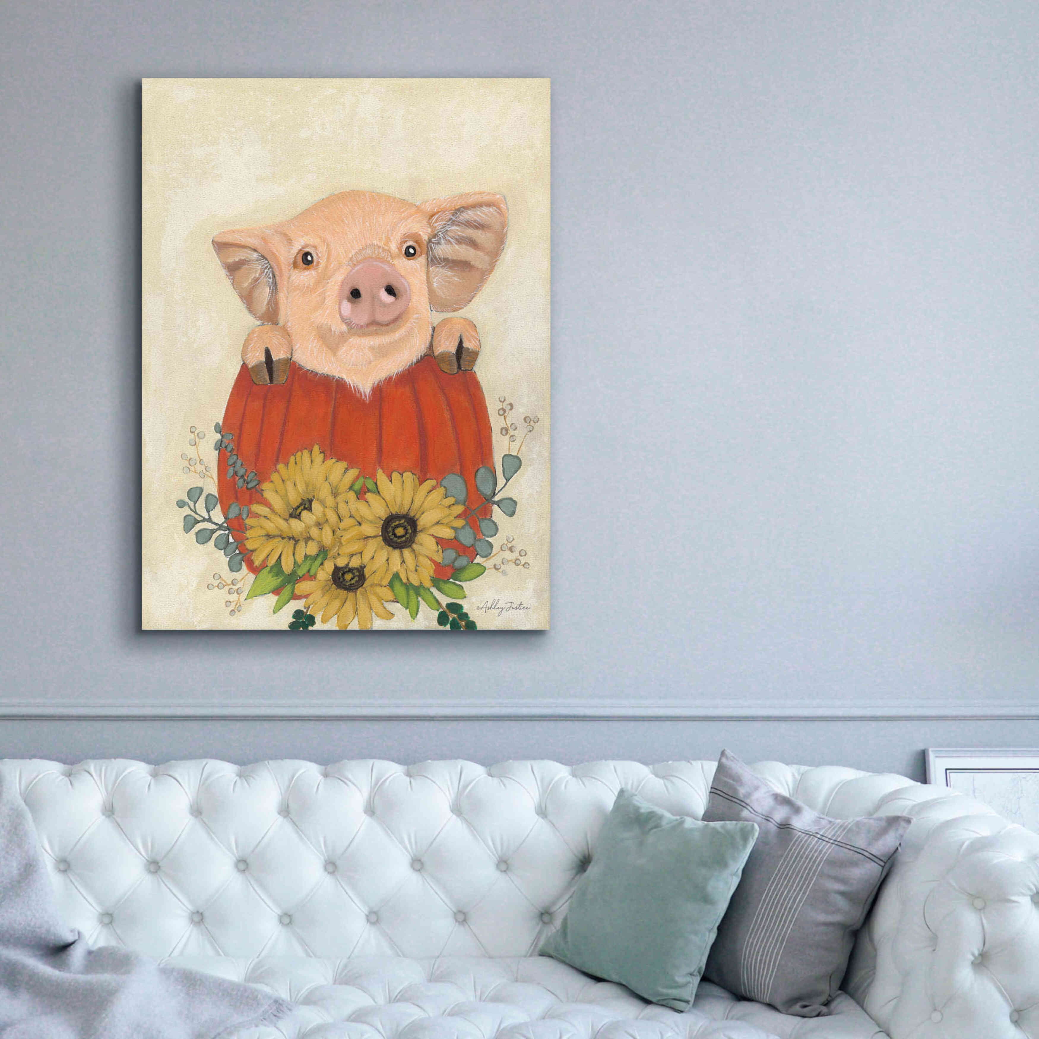 'Clementine' by Ashley Justice, Giclee Canvas Wall Art,40x54