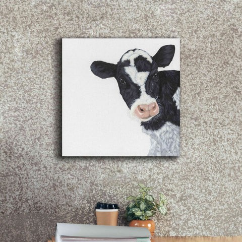 Image of 'Cow' by Ashley Justice, Giclee Canvas Wall Art,18x18
