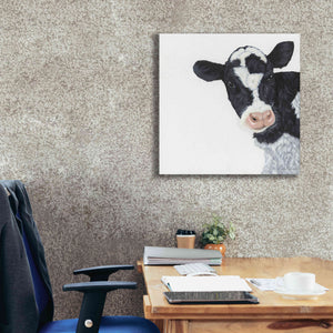 'Cow' by Ashley Justice, Giclee Canvas Wall Art,26x26