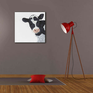 'Cow' by Ashley Justice, Giclee Canvas Wall Art,26x26