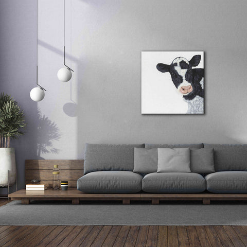 Image of 'Cow' by Ashley Justice, Giclee Canvas Wall Art,37x37