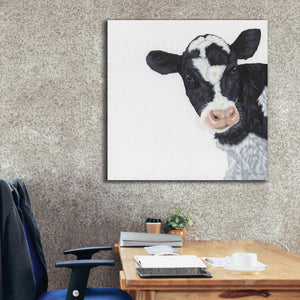 'Cow' by Ashley Justice, Giclee Canvas Wall Art,37x37