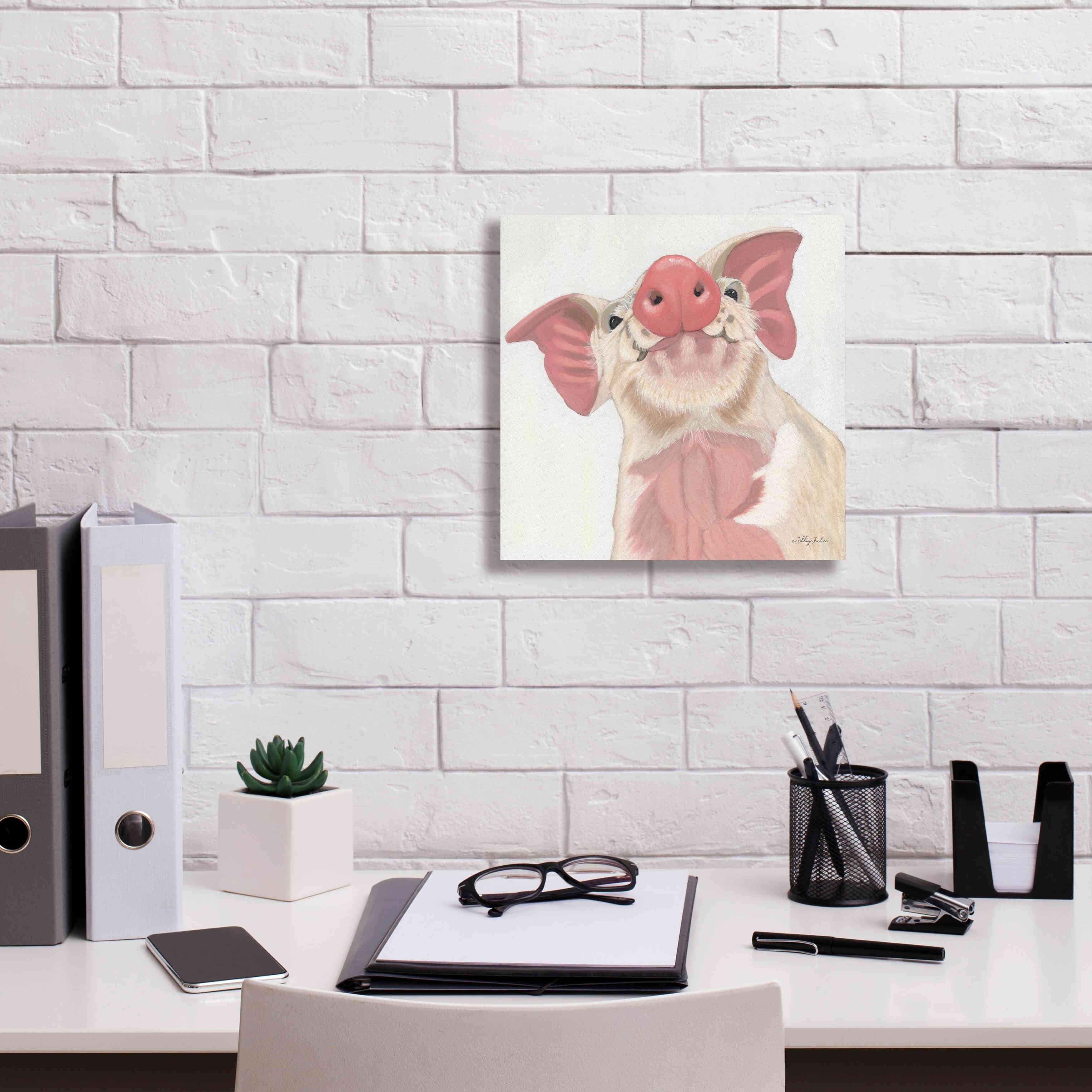 'Buster' by Ashley Justice, Giclee Canvas Wall Art,12x12