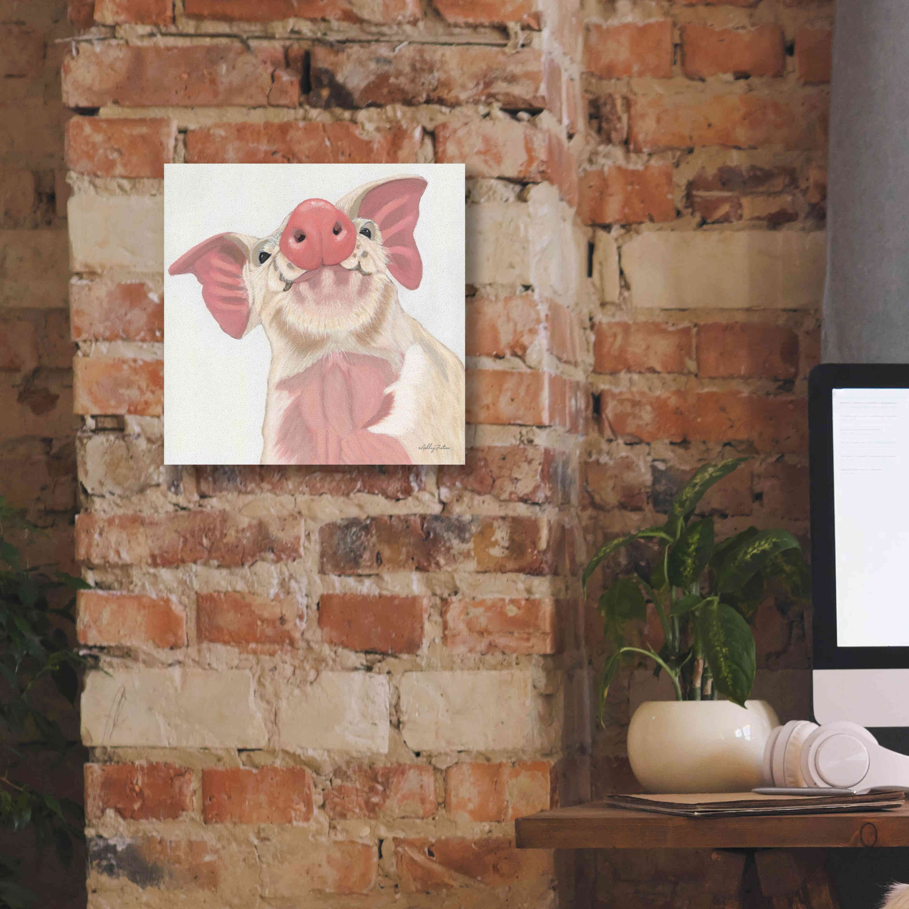 'Buster' by Ashley Justice, Giclee Canvas Wall Art,12x12