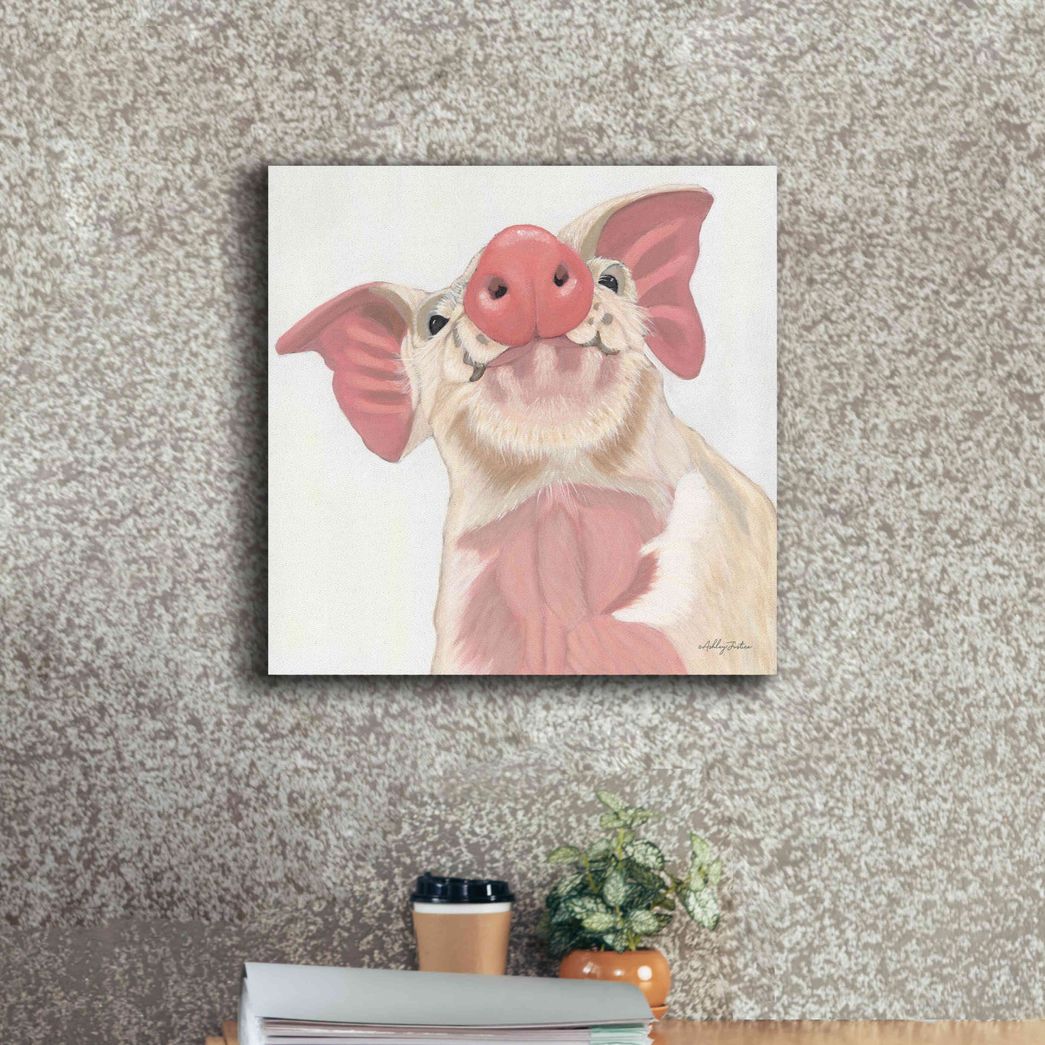 'Buster' by Ashley Justice, Giclee Canvas Wall Art,18x18