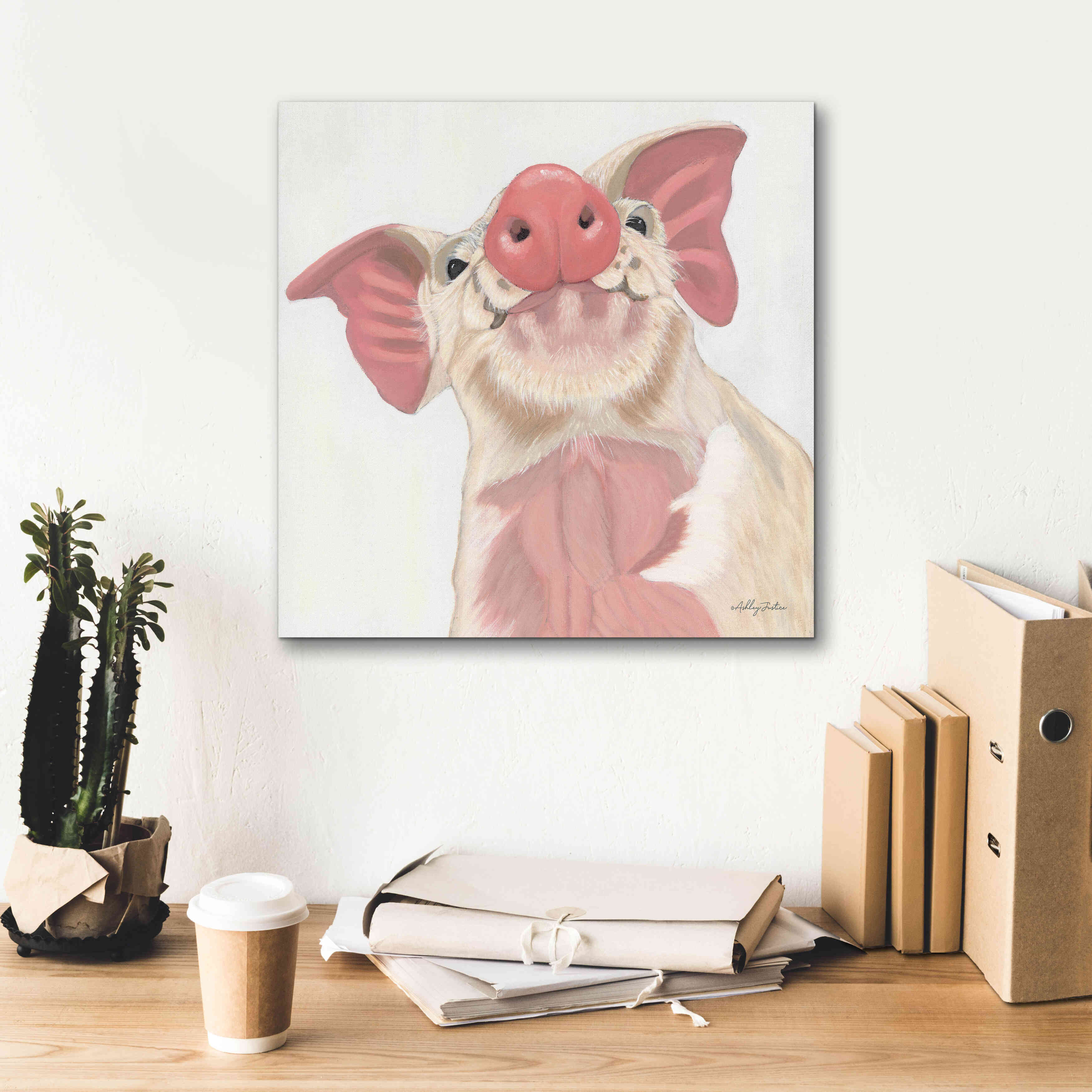 'Buster' by Ashley Justice, Giclee Canvas Wall Art,18x18