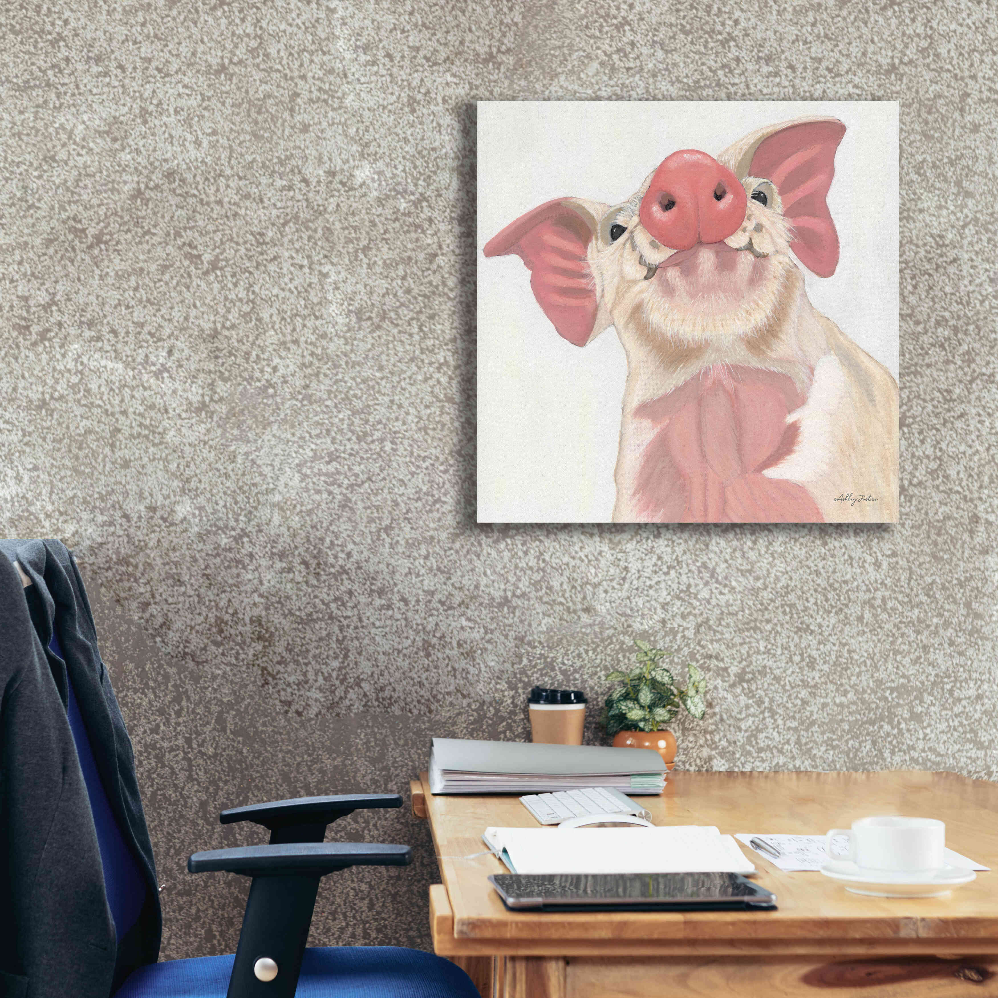 'Buster' by Ashley Justice, Giclee Canvas Wall Art,26x26