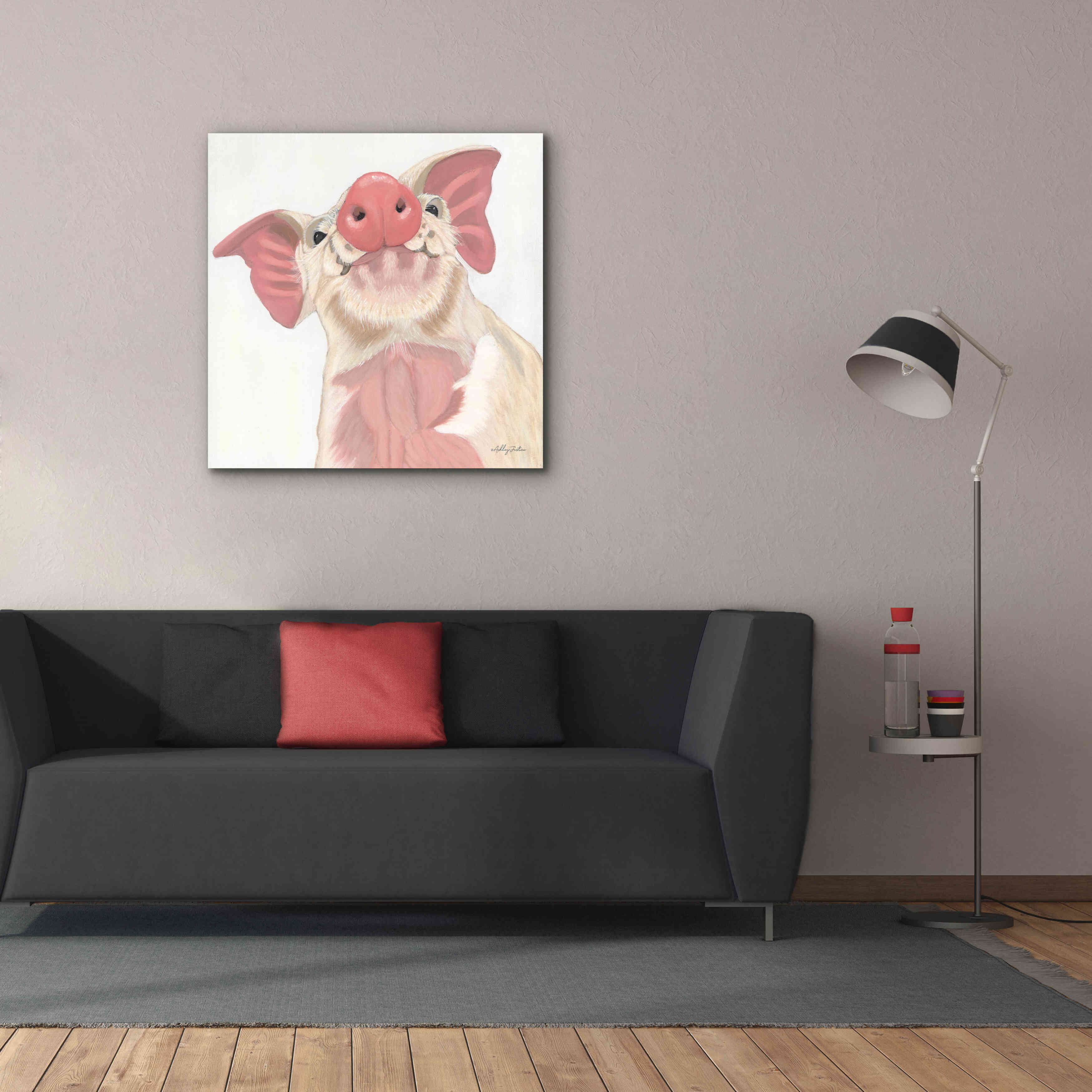 'Buster' by Ashley Justice, Giclee Canvas Wall Art,37x37