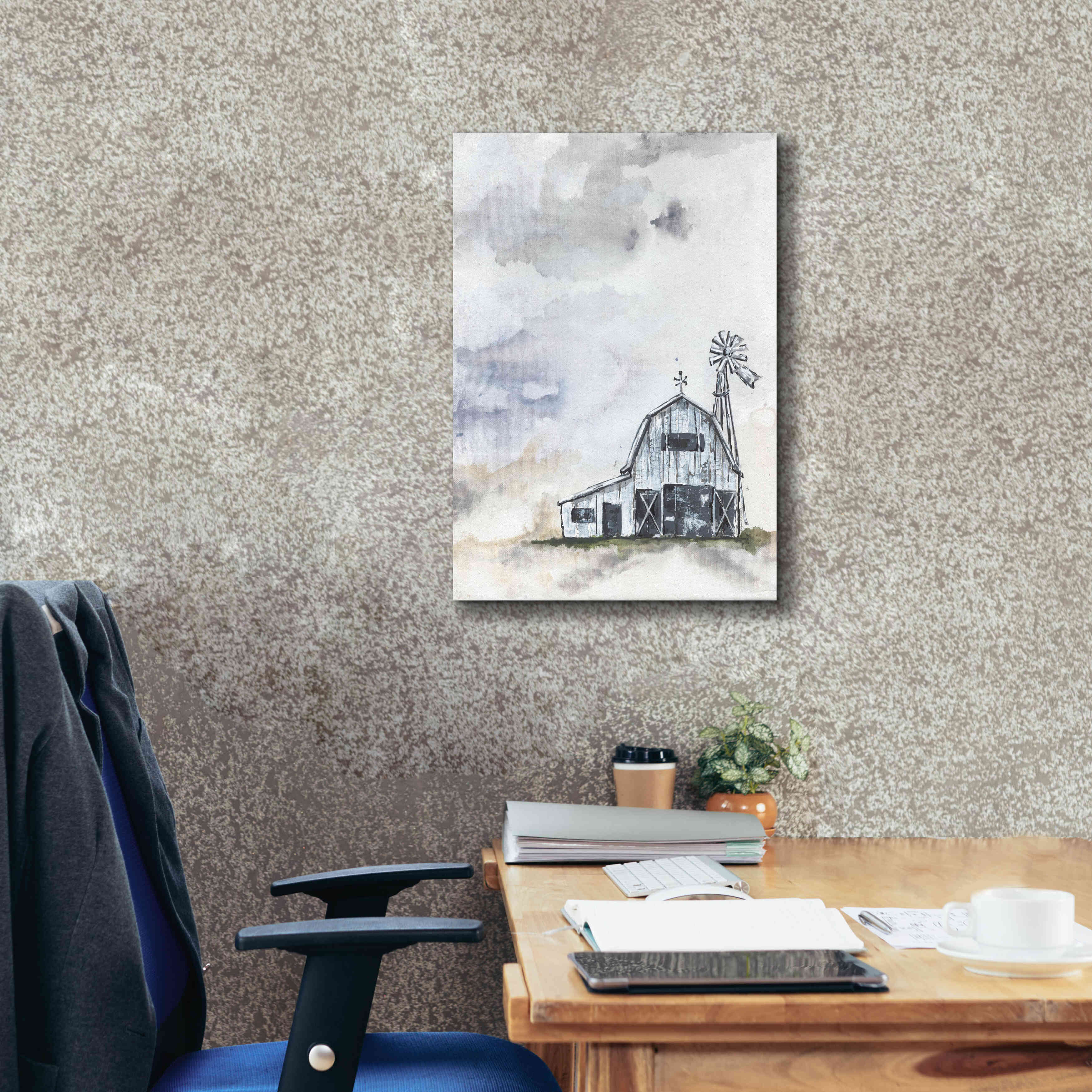 'Haven Mini Barn' by Julie Norkus, Giclee Canvas Wall Art,18x26