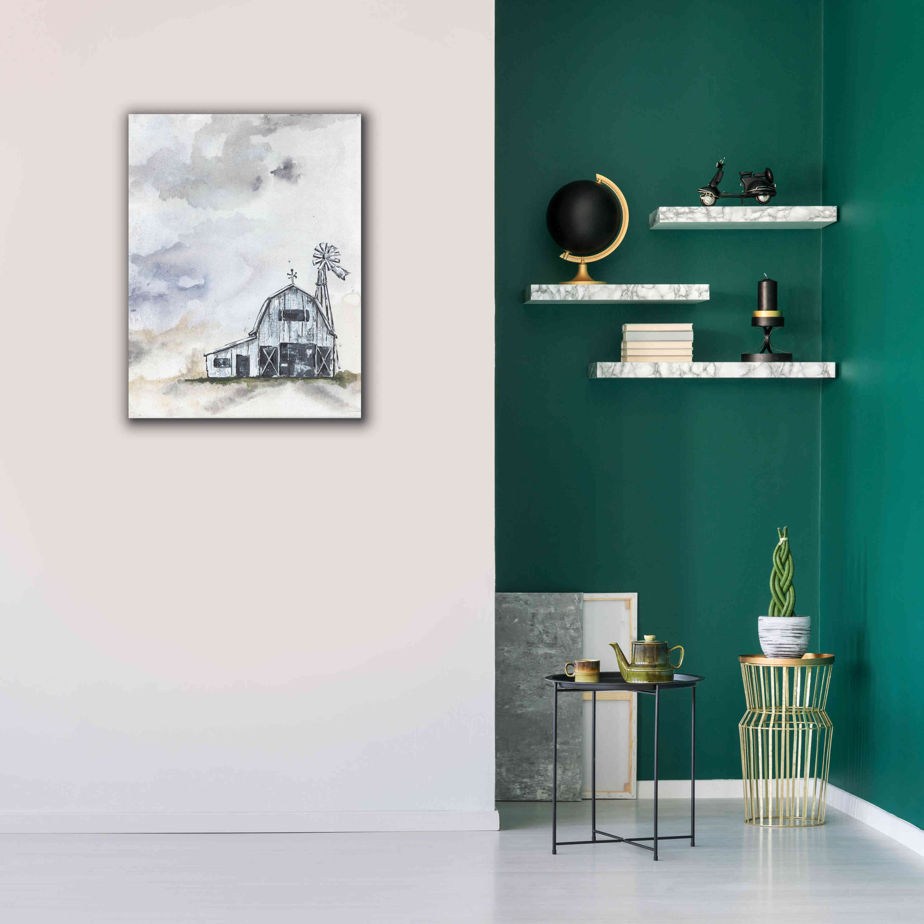 'Haven Mini Barn' by Julie Norkus, Giclee Canvas Wall Art,26x34