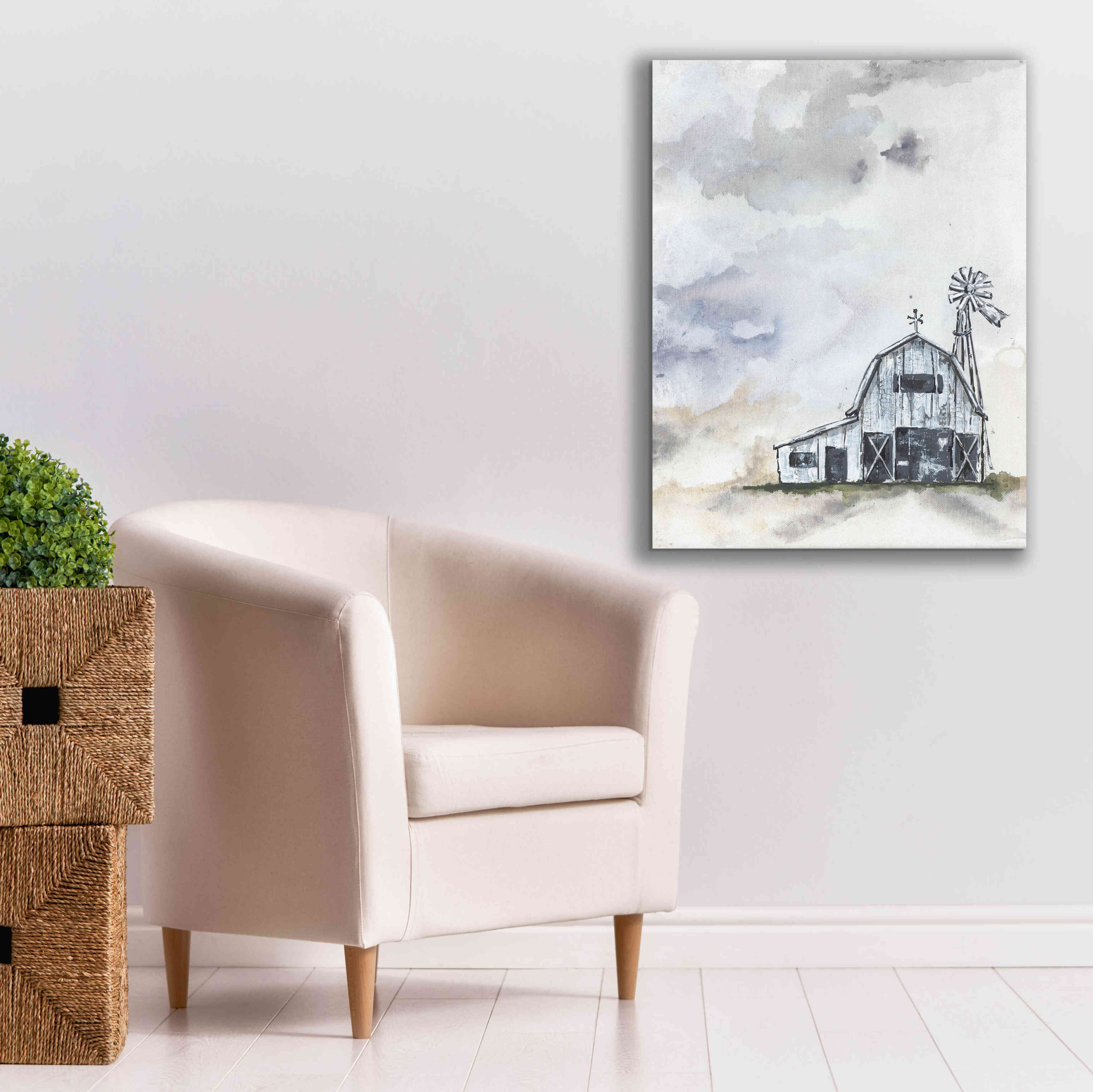 'Haven Mini Barn' by Julie Norkus, Giclee Canvas Wall Art,26x34