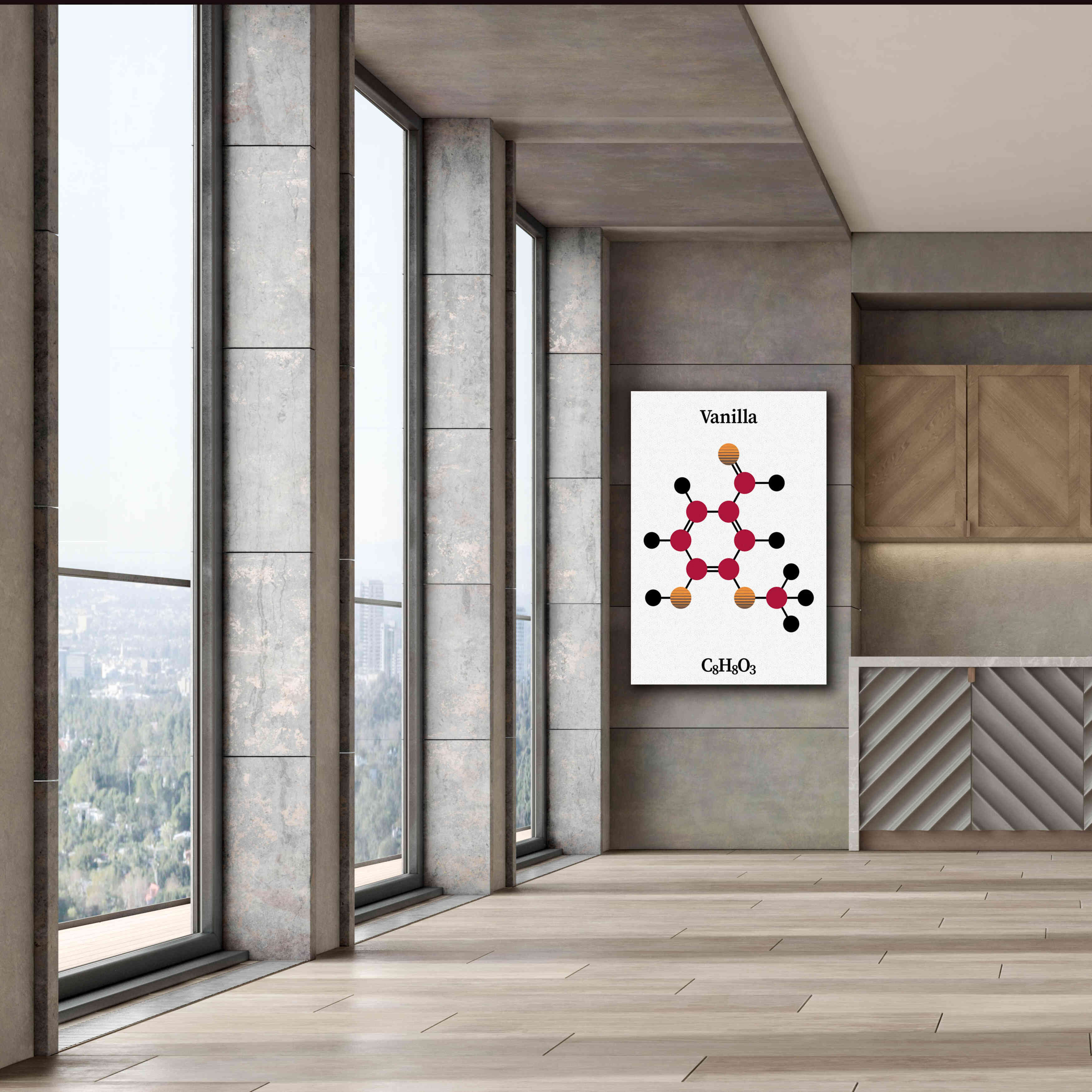 'Vanilla Molecule' by Epic Portfolio, Giclee Canvas Wall Art,40x60