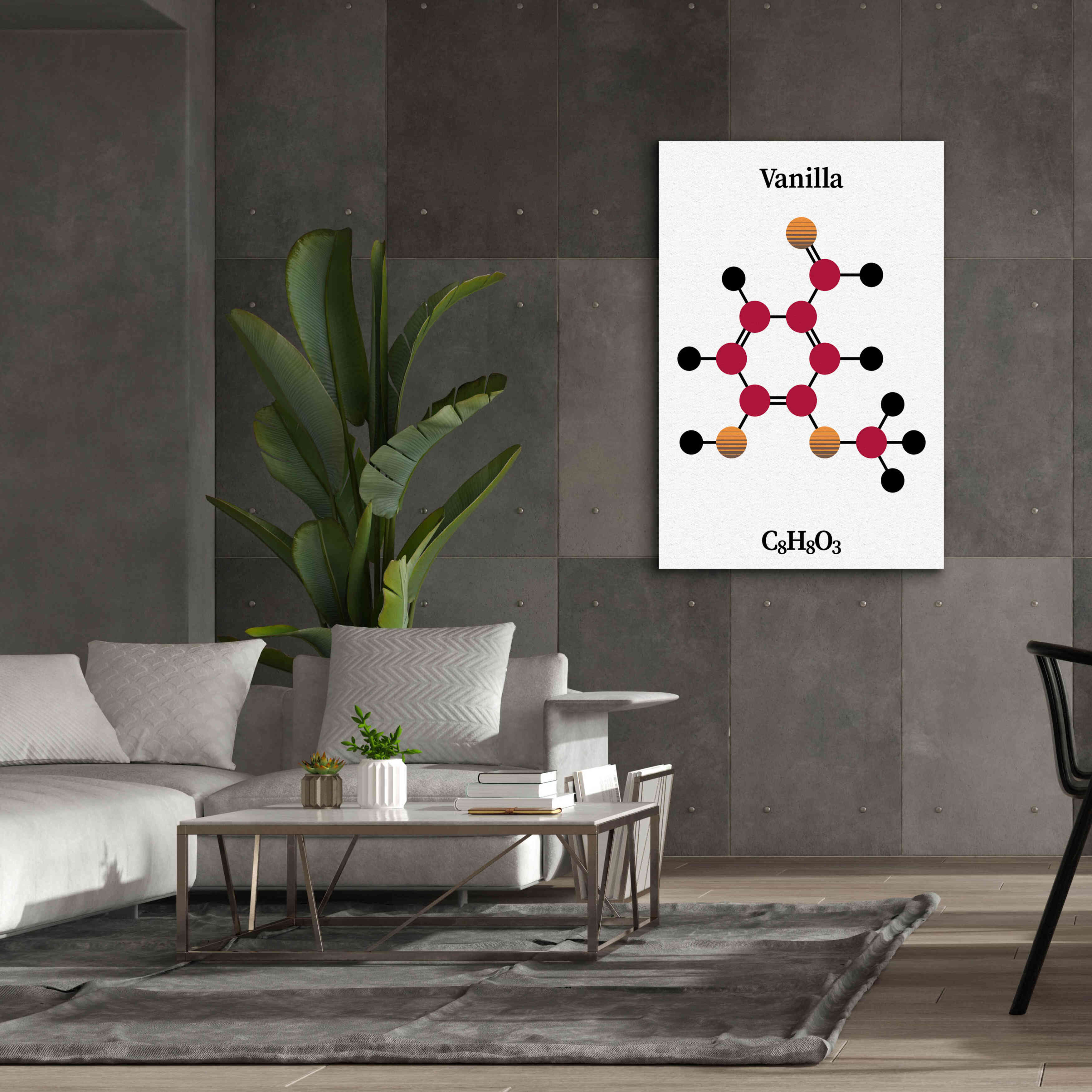 'Vanilla Molecule' by Epic Portfolio, Giclee Canvas Wall Art,40x60