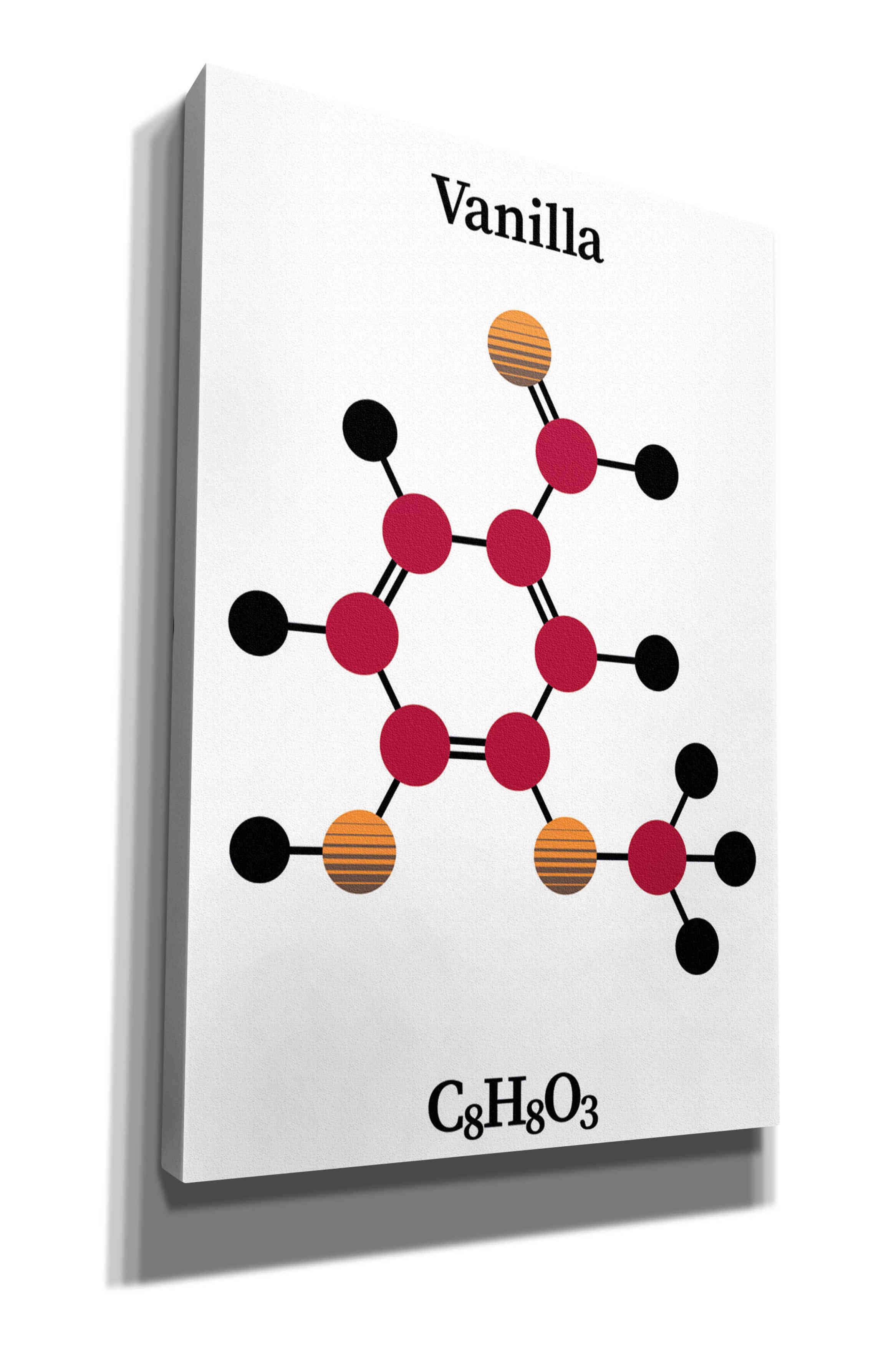 'Vanilla Molecule' by Epic Portfolio, Giclee Canvas Wall Art