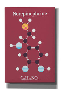 'Norepinephrine Molecule 2' by Epic Portfolio, Giclee Canvas Wall Art