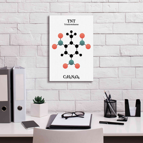 Image of 'TNT Molecule' by Epic Portfolio, Giclee Canvas Wall Art,12x18