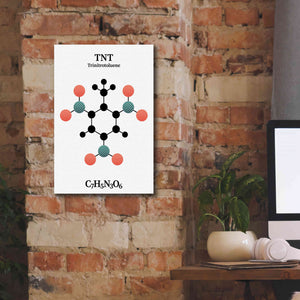 'TNT Molecule' by Epic Portfolio, Giclee Canvas Wall Art,12x18