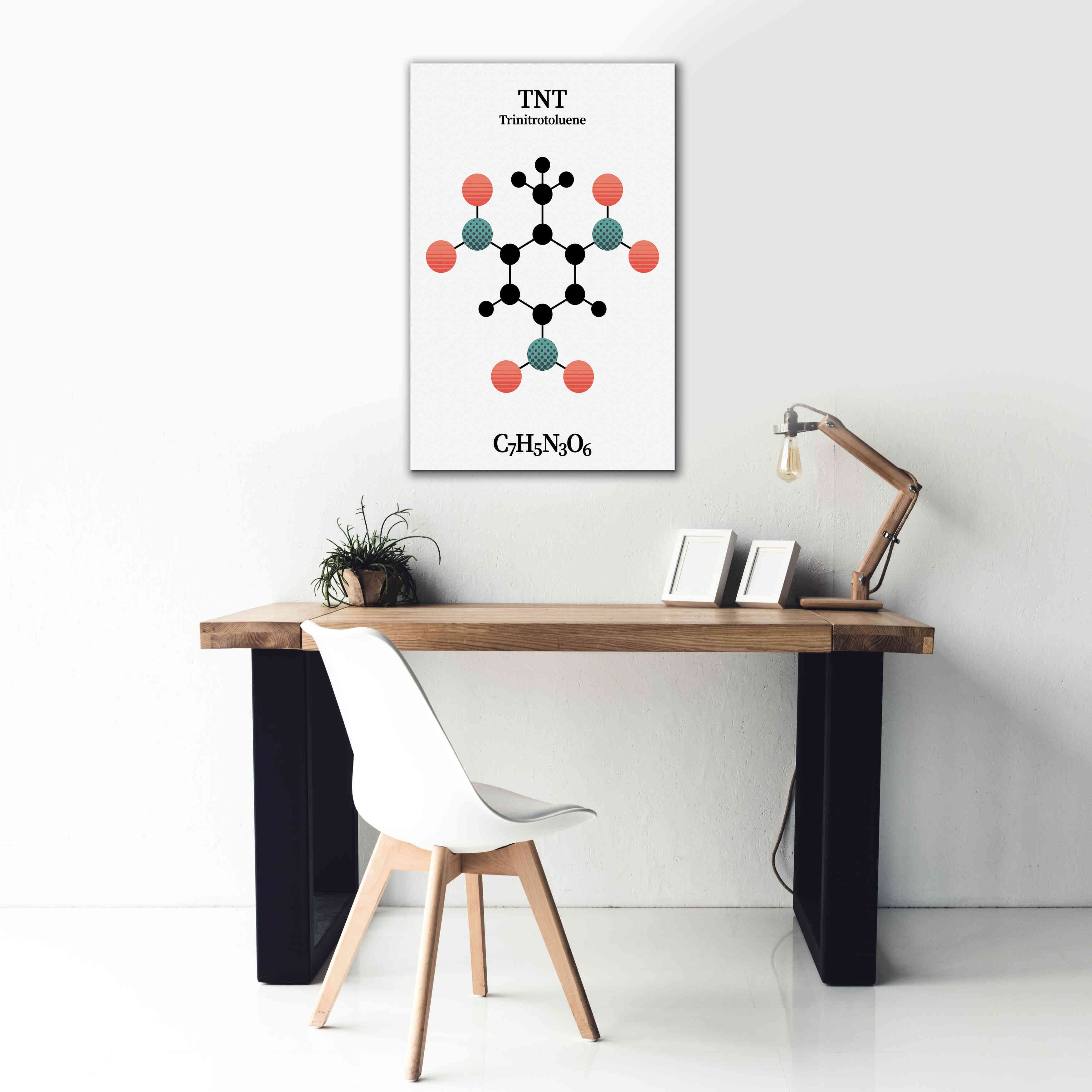 'TNT Molecule' by Epic Portfolio, Giclee Canvas Wall Art,26x40