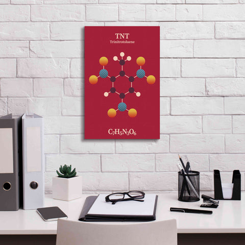 Image of 'TNT Molecule 2' by Epic Portfolio, Giclee Canvas Wall Art,12x18