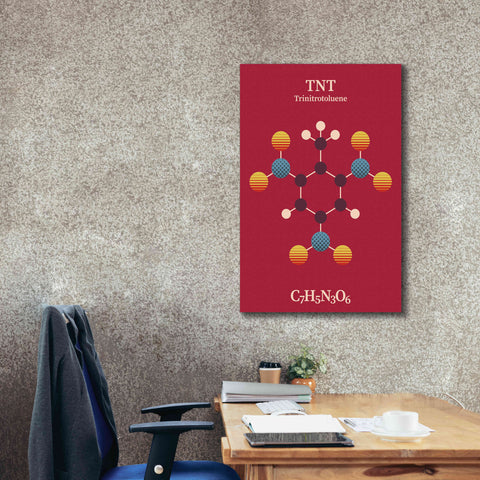 Image of 'TNT Molecule 2' by Epic Portfolio, Giclee Canvas Wall Art,26x40