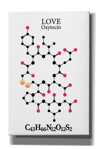 Image of 'Oxytocin Molecule' by Epic Portfolio, Giclee Canvas Wall Art