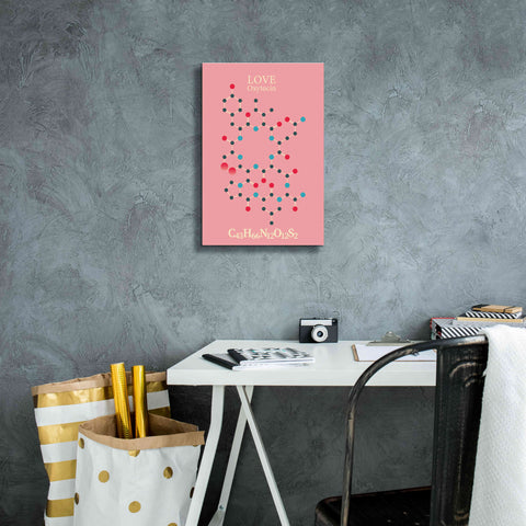 Image of 'Oxytocin Molecule 2' by Epic Portfolio, Giclee Canvas Wall Art,12x18