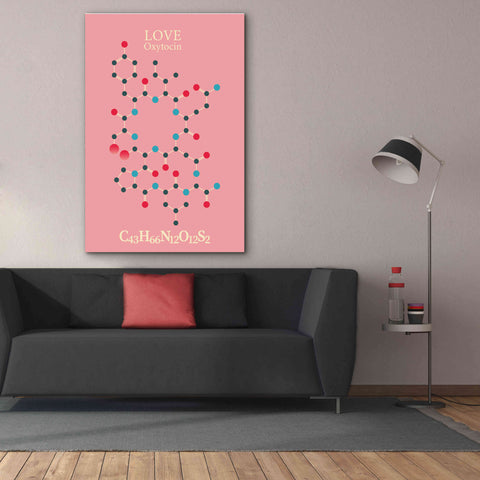 Image of 'Oxytocin Molecule 2' by Epic Portfolio, Giclee Canvas Wall Art,40x60